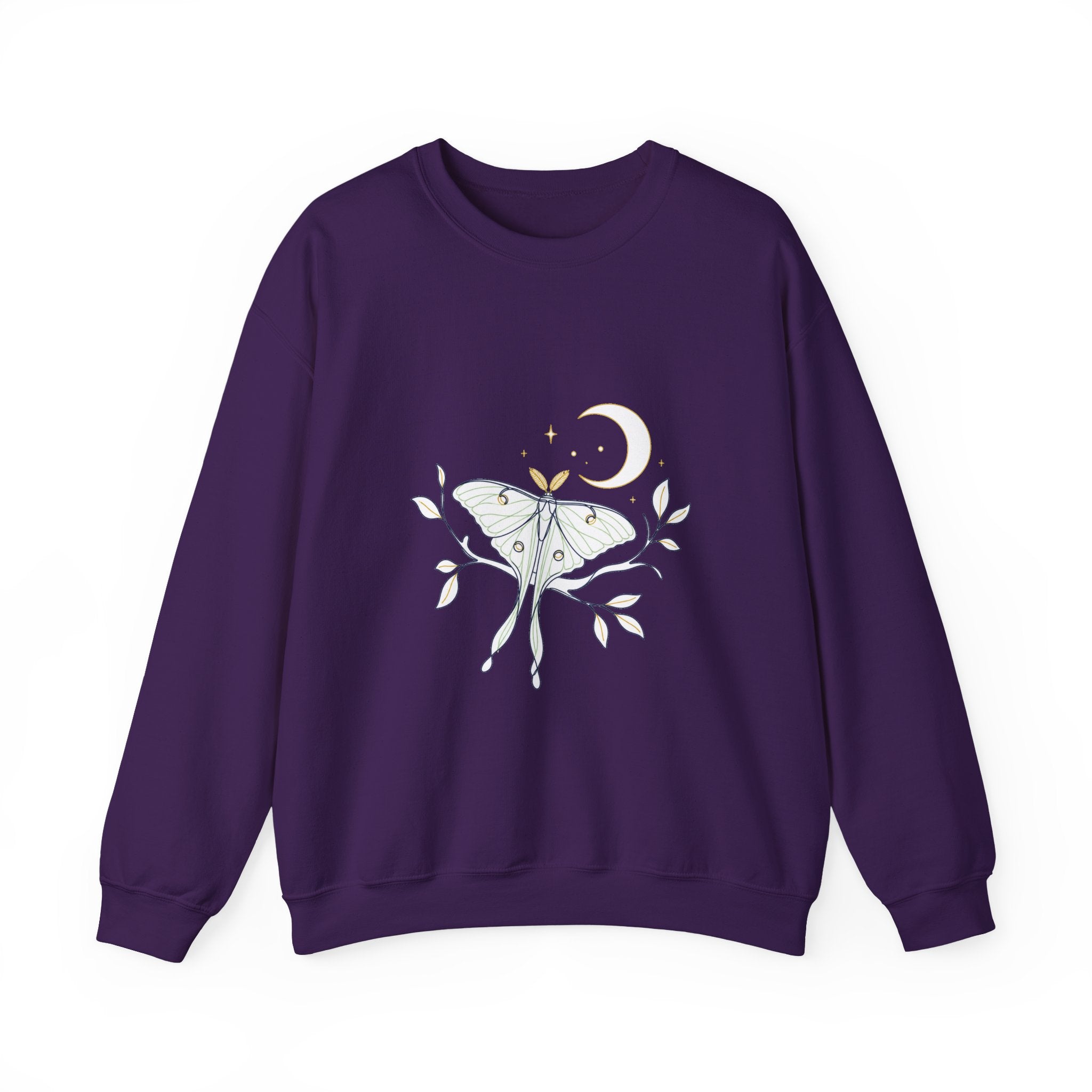 Matching Couple Sweatshirt - Butterfly & Moth Matching Couple Premium Fleece Sweatshirt Minimalist Art His Hers Christmas Gift - Design B