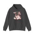 Matching Couple Sweatshirt - Lion & Lamb Matching Couple Hooded Sweatshirt Hand-Drawn Art His Hers Best Friend Gift - Design B