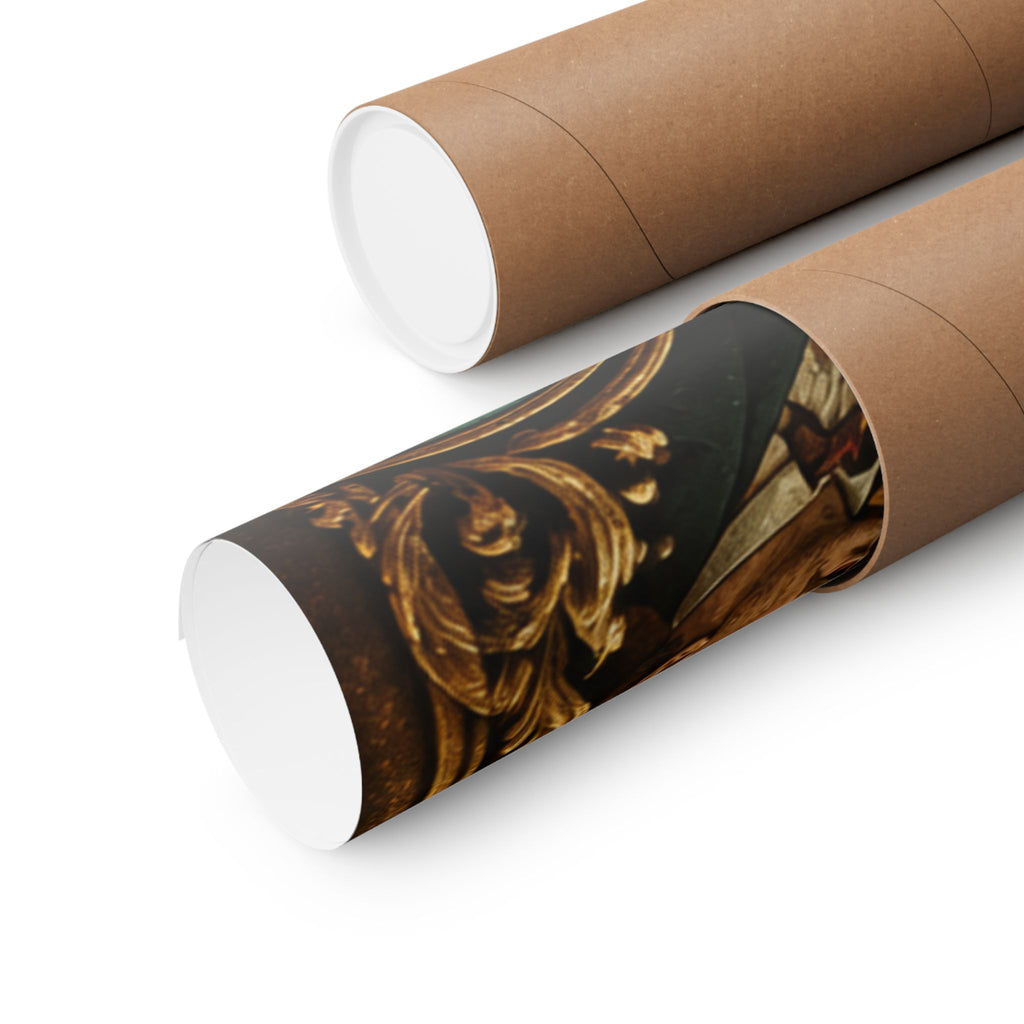 Strongman Bear Wall Art Poster 24×36 Baroque Studio Decor Maximalist Print