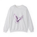 Matching Couple Sweatshirt - Wolf & Dove Matching Couple Comfort Colors Crew Hand-Drawn Art His Hers Anniversary Gift - Design B