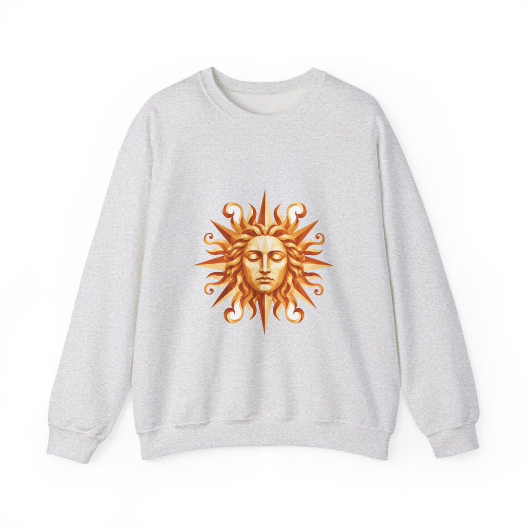 Matching Couple Sweatshirt - Helios & Selene Matching Couple Crewneck Sweatshirt Geometric Art His Hers Couple Gift - Design A