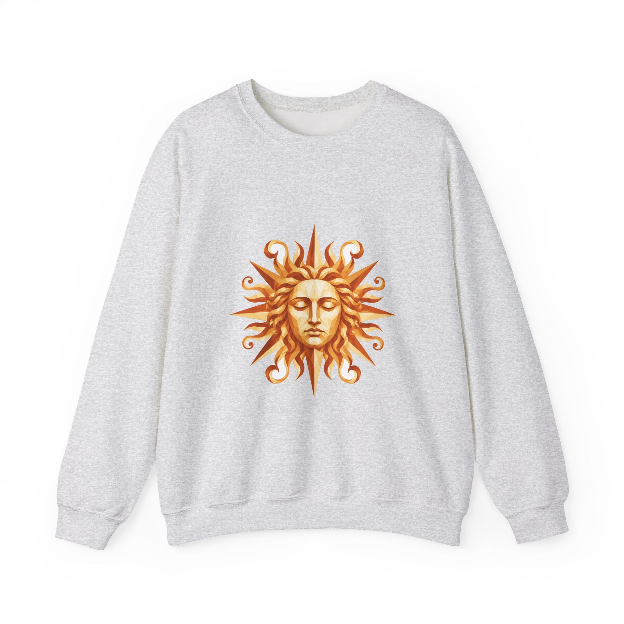 Matching Couple Sweatshirt - Helios & Selene Matching Couple Crewneck Sweatshirt Geometric Art His Hers Couple Gift - Design A