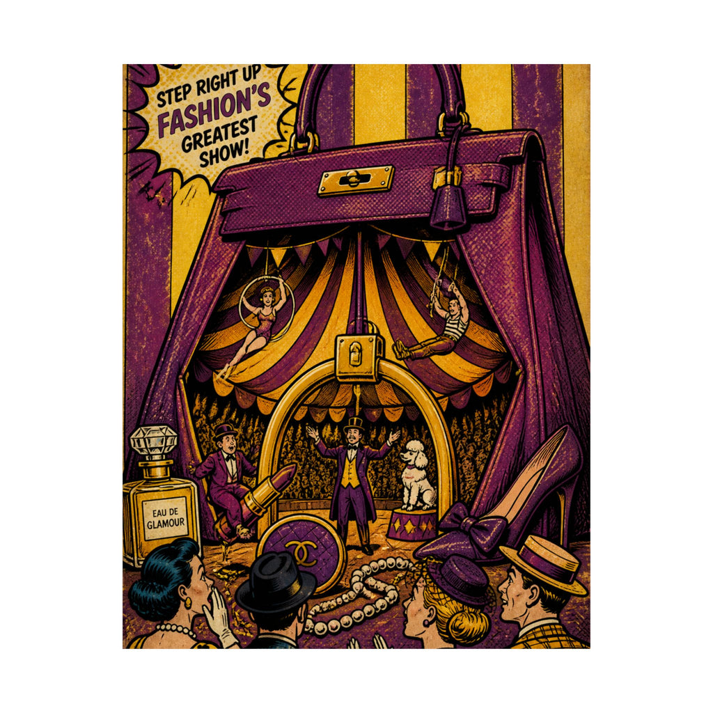 Handbag Big Top Wall Art Poster 24×36 Pop Art Restaurant Decor Maximalist Print