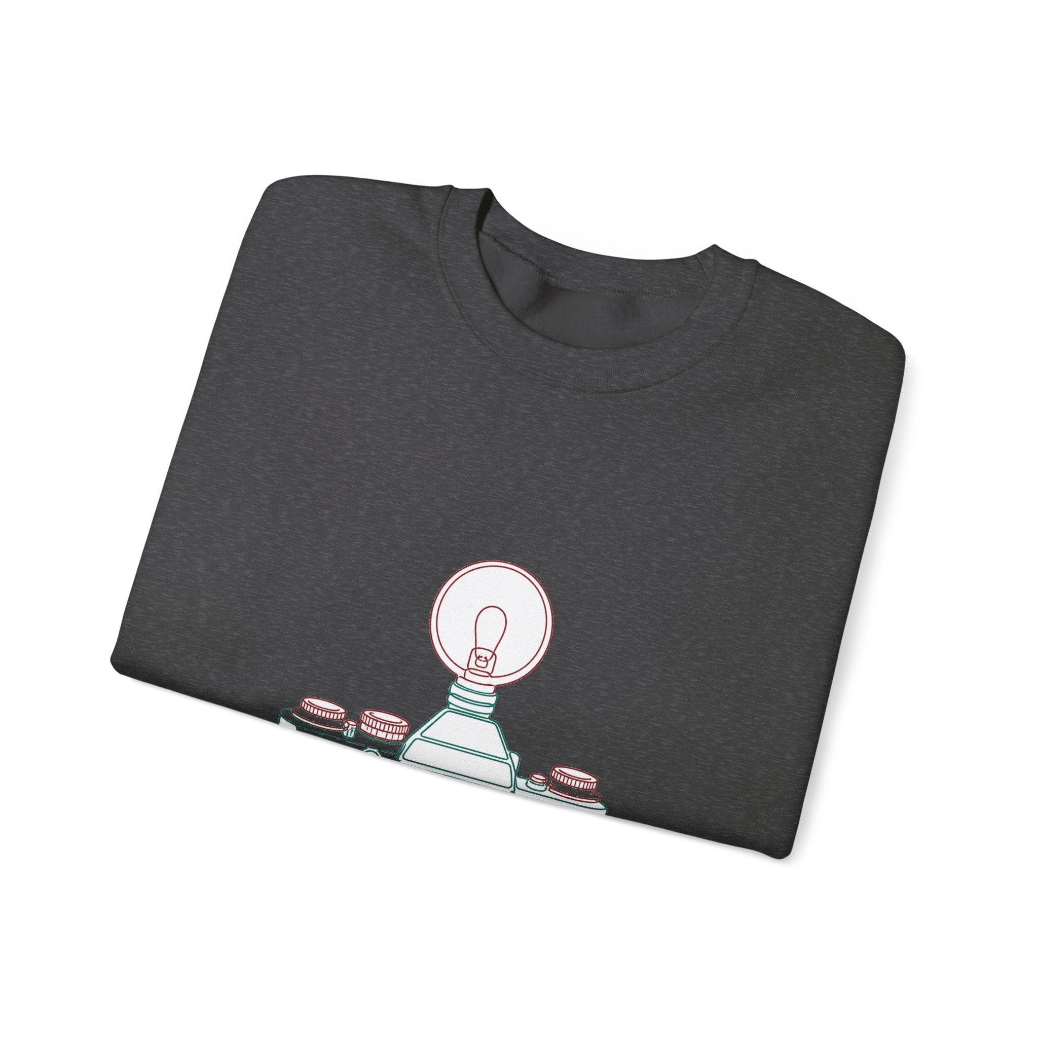 Matching Couple Sweatshirt - Camera & Film Matching Couple Premium Fleece Sweatshirt Minimalist Art His Hers Christmas Gift - Design A