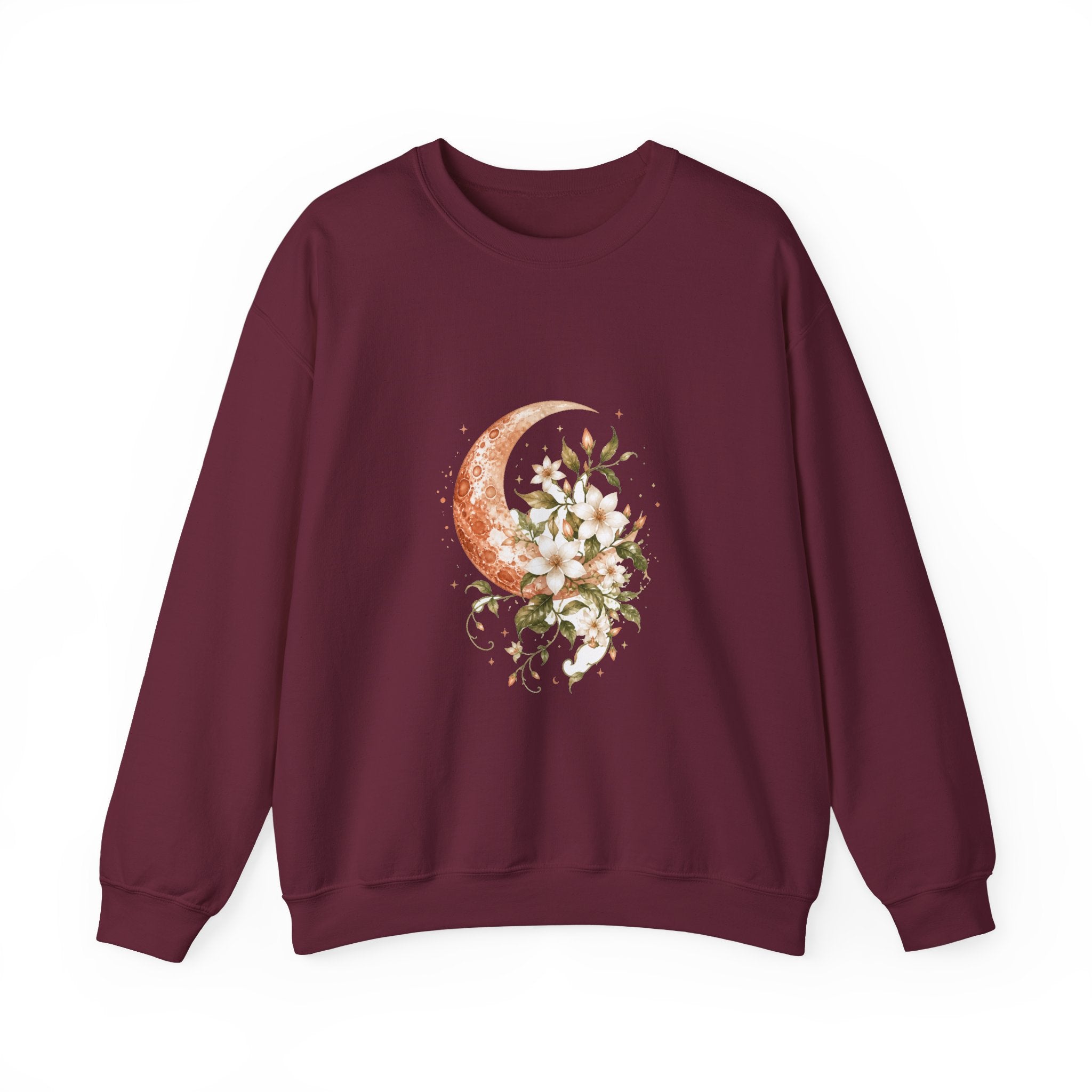 Matching Couple Sweatshirt - Sun & Moon Matching Couple Comfort Colors Crew Watercolor Art His Hers Birthday Gift - Design A