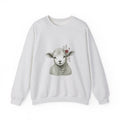 Matching Couple Sweatshirt - Lion & Lamb Matching Couple Crewneck Sweatshirt Hand-Drawn Art His Hers Best Friend Gift - Design B