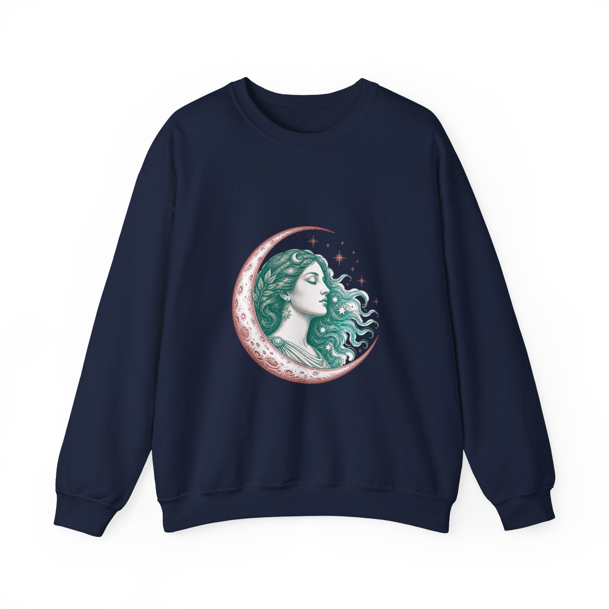Matching Couple Sweatshirt - Helios & Selene Matching Couple Comfort Colors Crew Vintage Art His Hers Honeymoon Gift - Design B