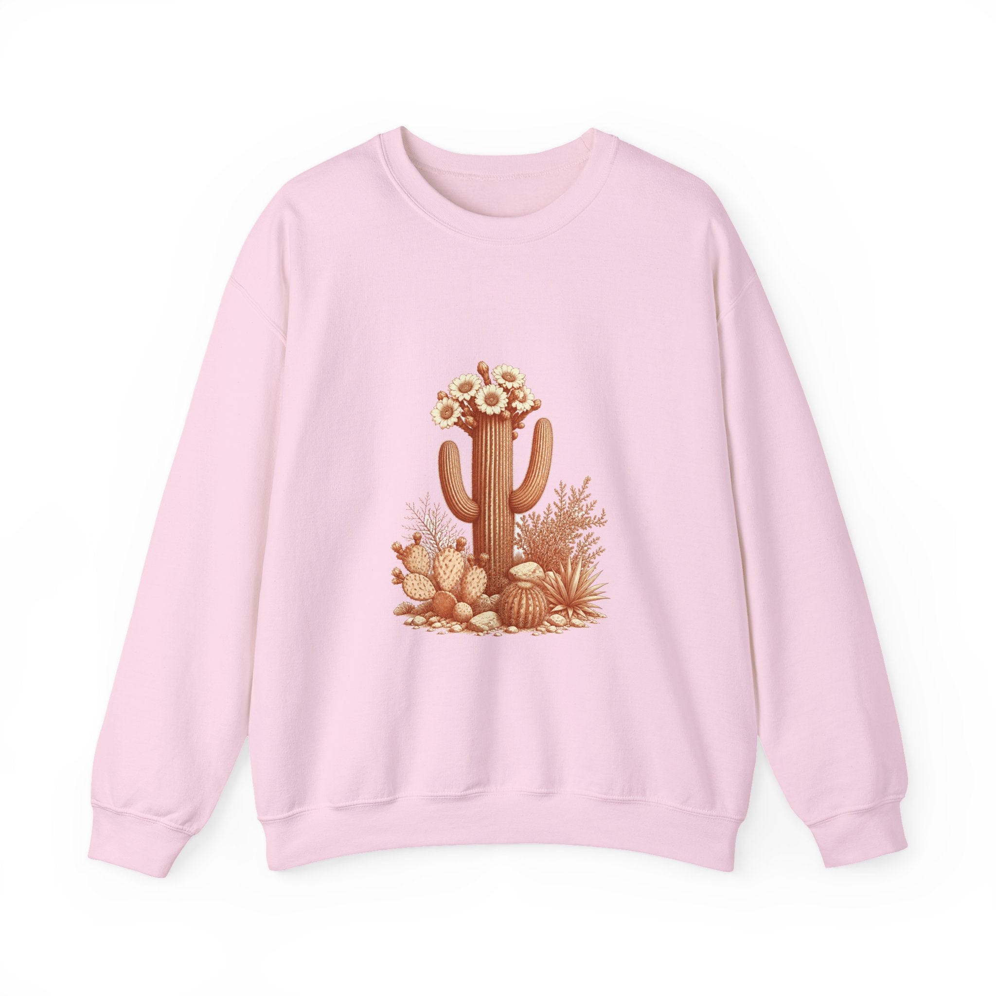 Matching Couple Sweatshirt - Desert & Rainforest Matching Couple Crewneck Sweatshirt Vintage Art His Hers Wedding Gift - Design A