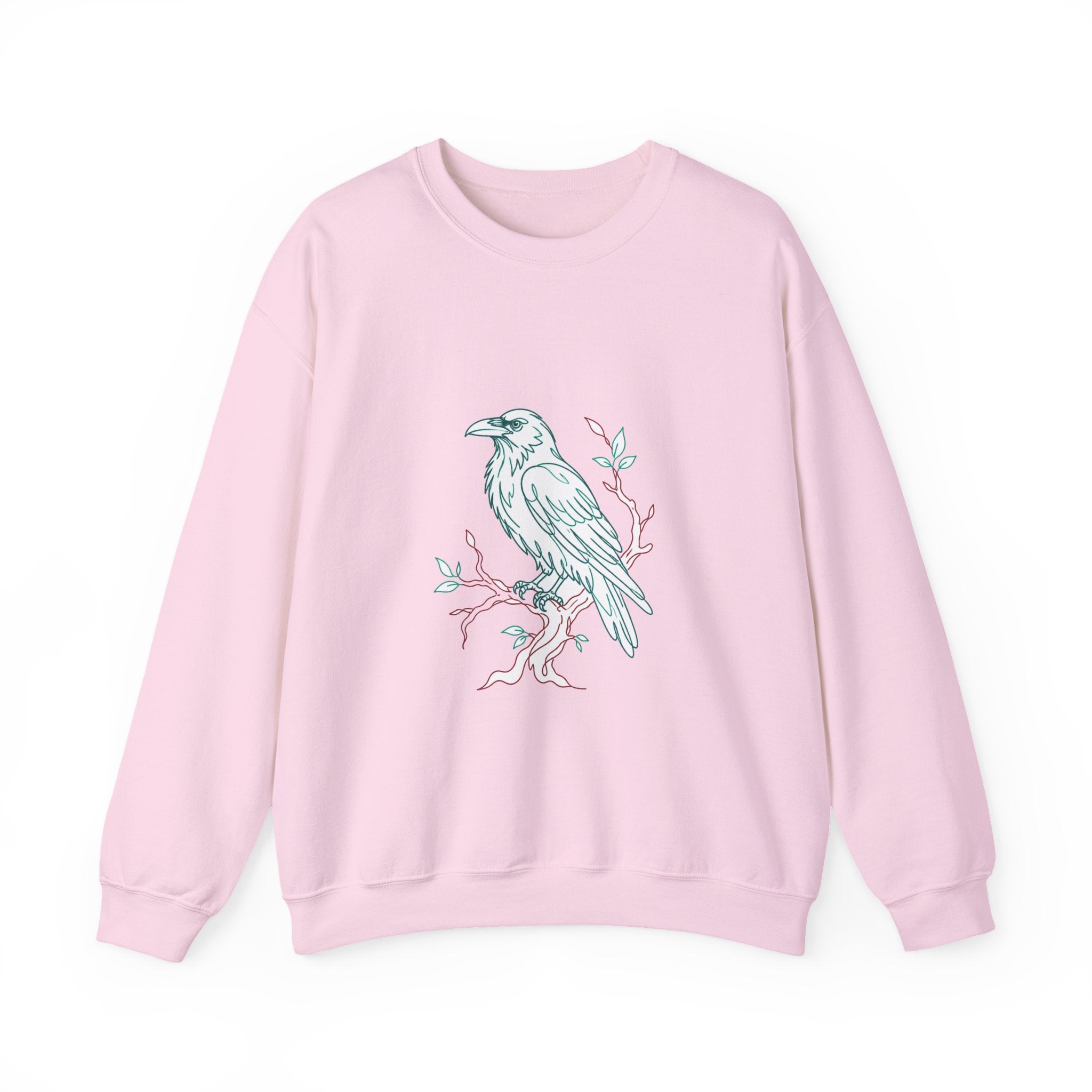 Matching Couple Sweatshirt - Raven & Swan Matching Couple Premium Fleece Sweatshirt Minimalist Art His Hers Christmas Gift - Design A