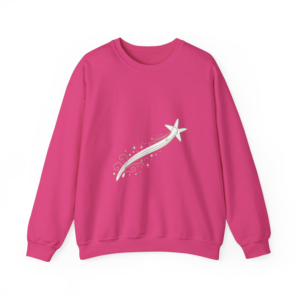 Matching Couple Sweatshirt - Shooting Star & North Star Matching Couple Premium Fleece Sweatshirt Minimalist Art His Hers Christmas Gift - Design A