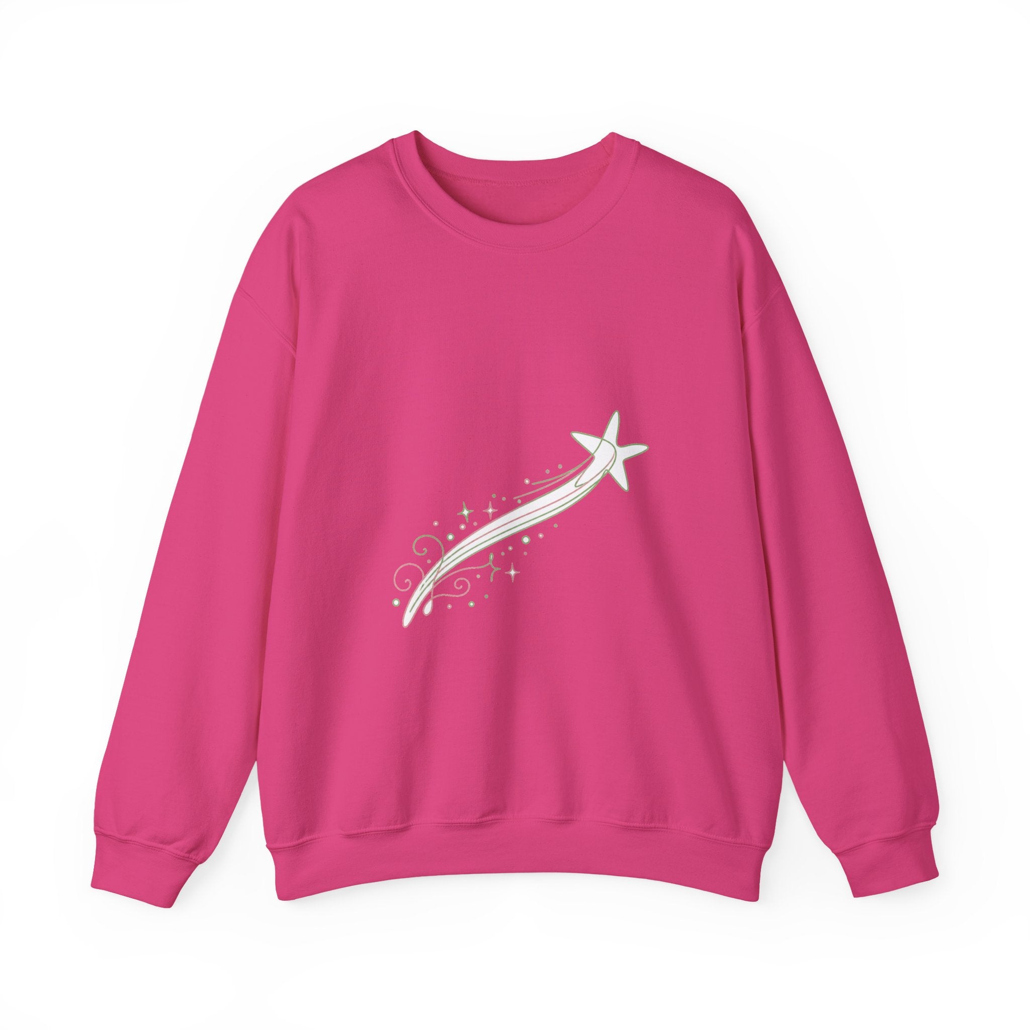 Matching Couple Sweatshirt - Shooting Star & North Star Matching Couple Premium Fleece Sweatshirt Minimalist Art His Hers Christmas Gift - Design A
