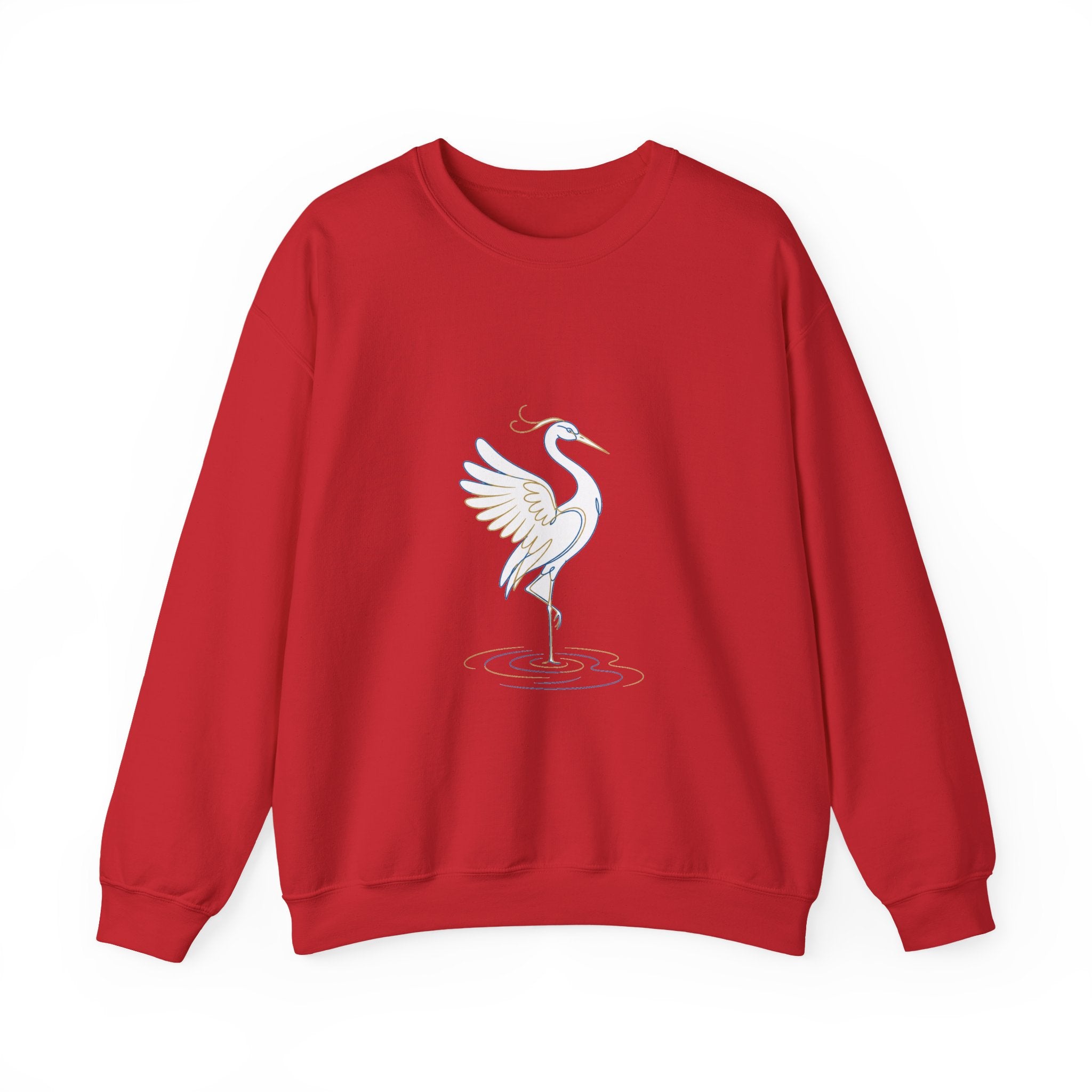 Matching Couple Sweatshirt - Tiger & Crane Matching Couple Comfort Colors Crew Minimalist Art His Hers Christmas Gift - Design B