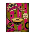 Espresso Martini Acrobat Wall Art Poster 24×36 Pop Art Restaurant Decor Maximalist Print