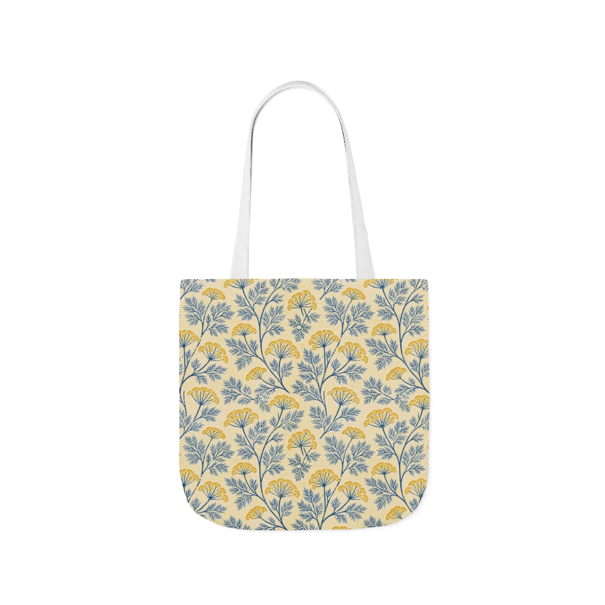 Dill Fronds Canvas Tote Bag Mediterranean Kitchen Linocut Design Italian Cottagecore Gift