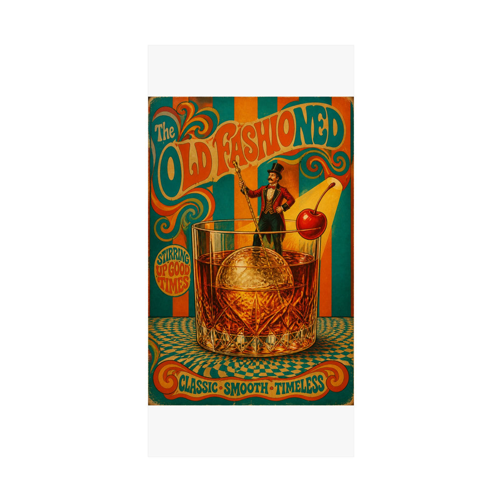 Old Fashioned Ringmaster Wall Art Poster 24×36 Psychedelic Dining Room Decor Maximalist Print