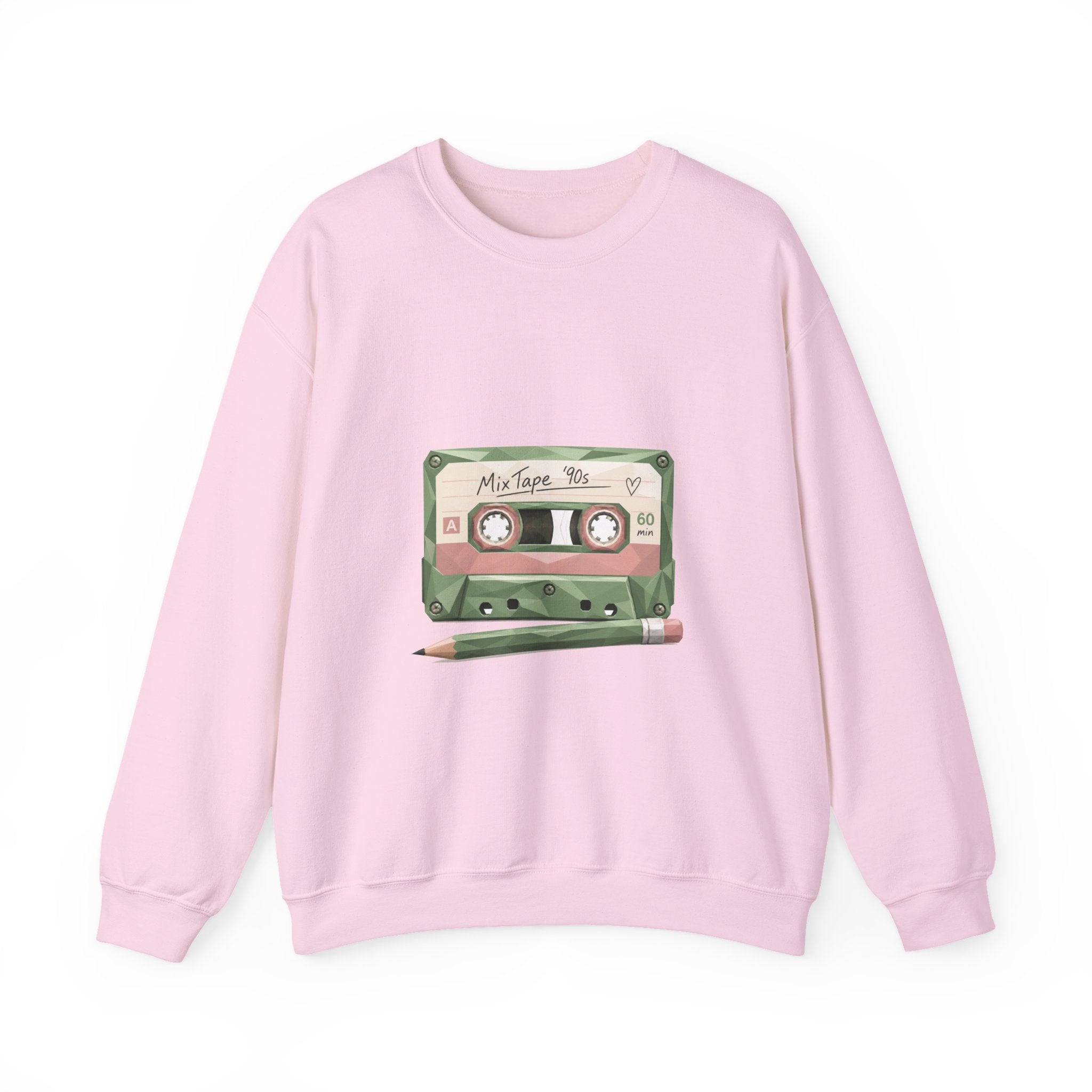 Matching Couple Sweatshirt - Vinyl & Cassette Matching Couple Comfort Colors Crew Geometric Art His Hers Love Gift - Design B