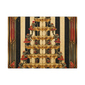 Champagne Tower Elephants Wall Art Canvas 24×36 Art Deco Bar Area Decor Maximalist Print