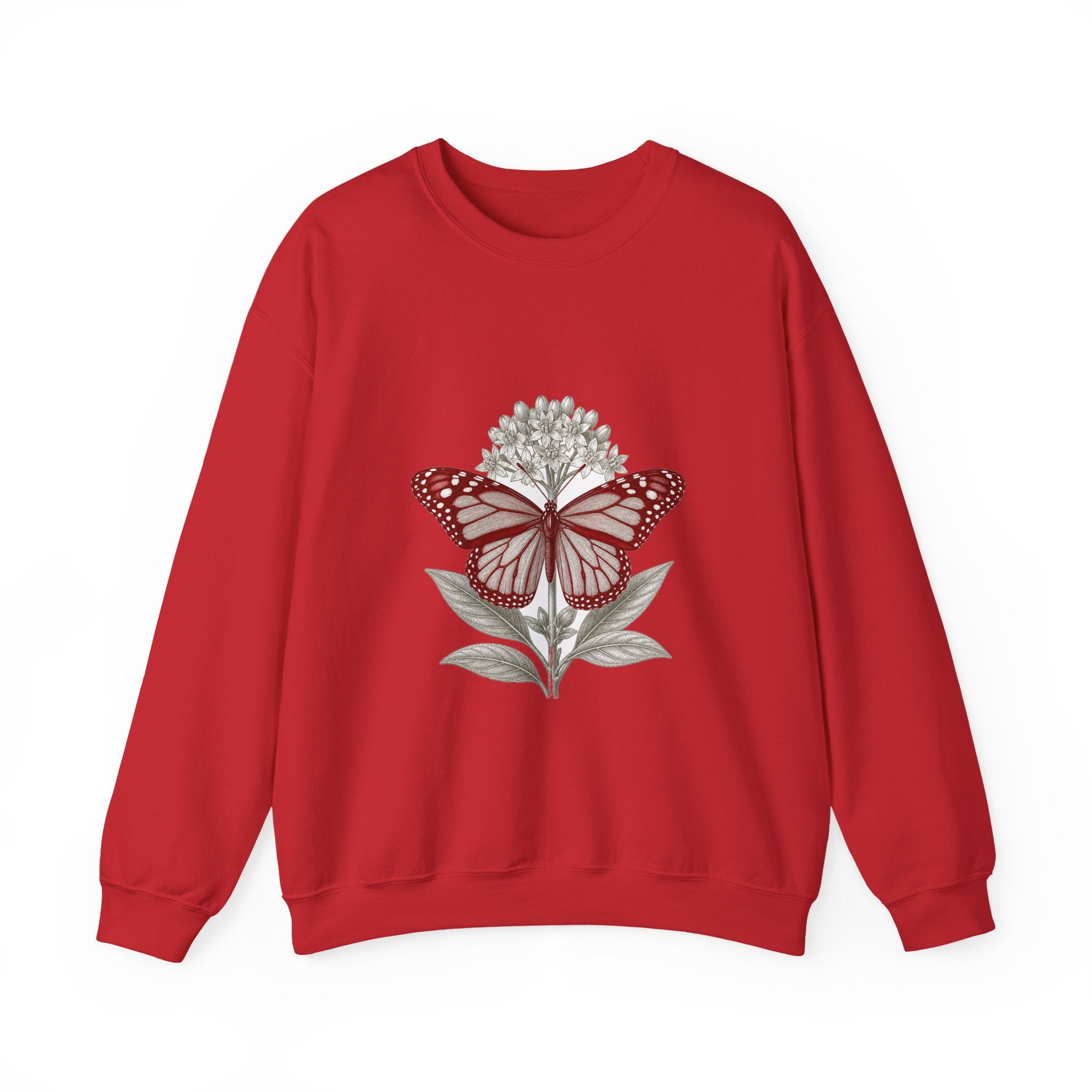 Matching Couple Sweatshirt - Butterfly & Moth Matching Couple Comfort Colors Crew Vintage Art His Hers Honeymoon Gift - Design A
