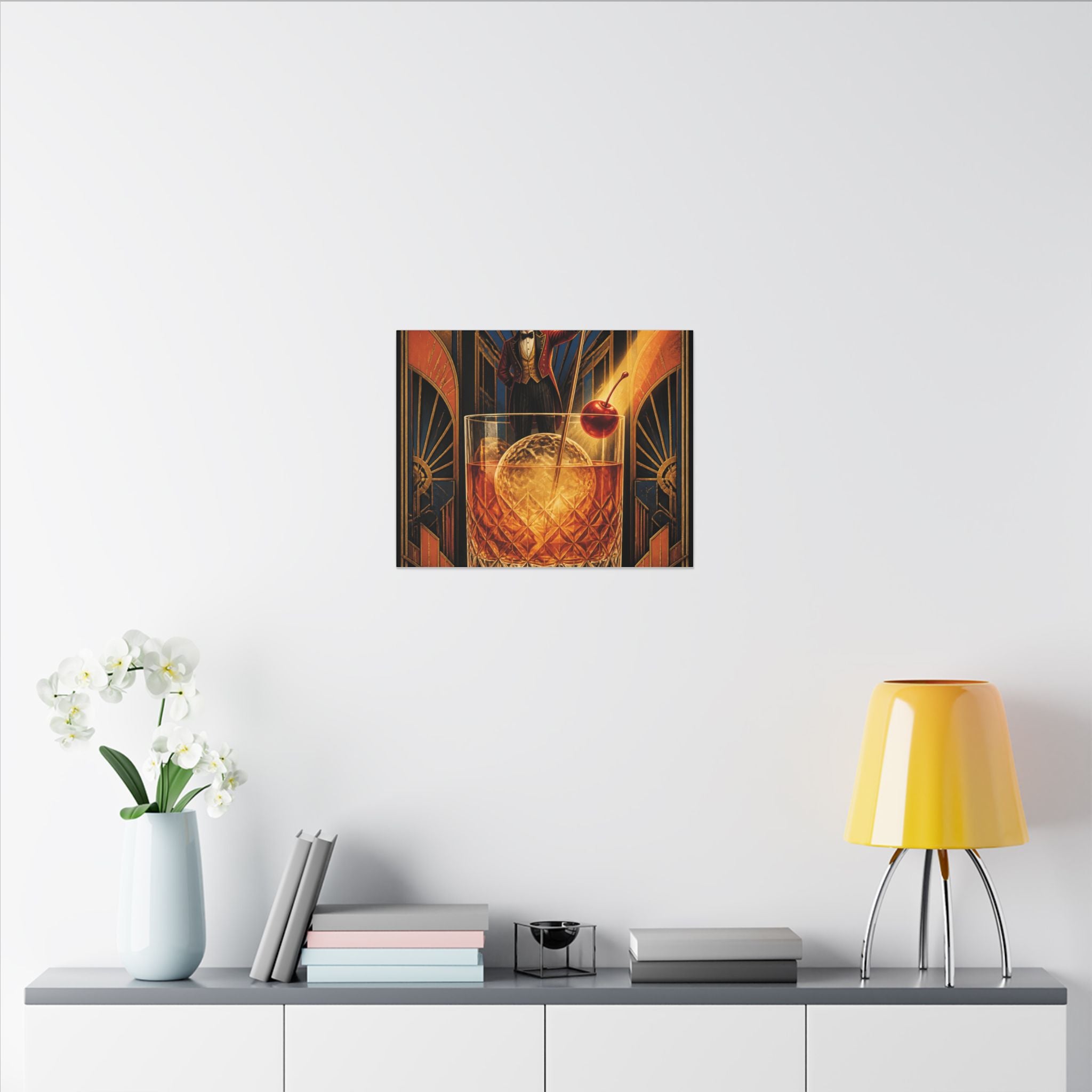 Old Fashioned Ringmaster Wall Art Canvas 24×36 Art Deco Bar Area Decor Maximalist Print
