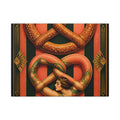 Pretzel Contortionist Wall Art Canvas 24×36 Art Deco Bar Area Decor Maximalist Print