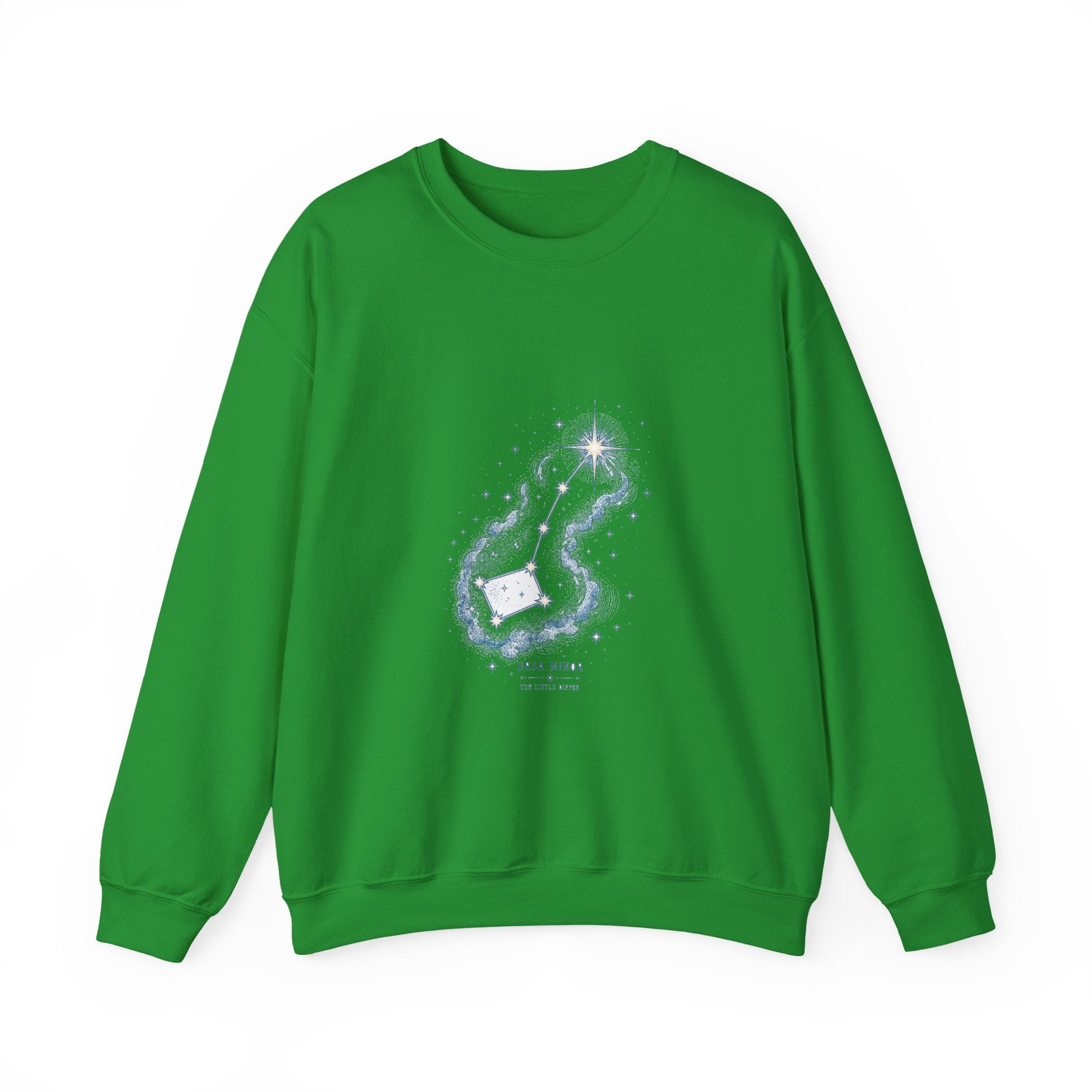 Matching Couple Sweatshirt - Big & Little Dipper Matching Couple Premium Fleece Sweatshirt Hand-Drawn Art His Hers Anniversary Gift - Design B
