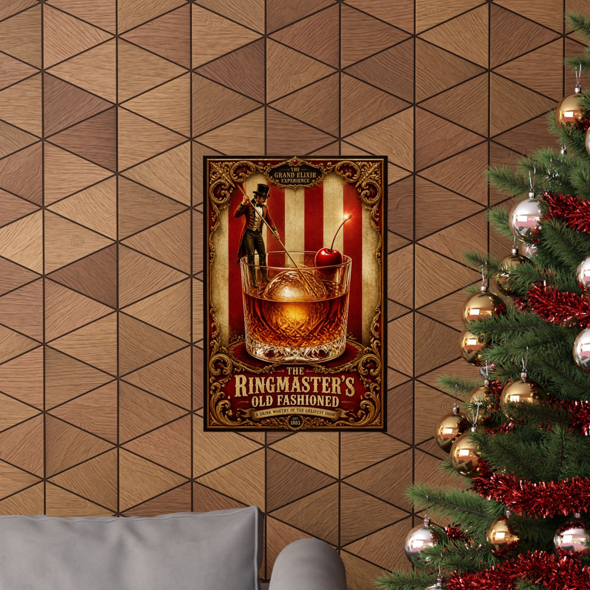 Old Fashioned Ringmaster Wall Art Poster 18×24 Baroque Home Office Decor Maximalist Print