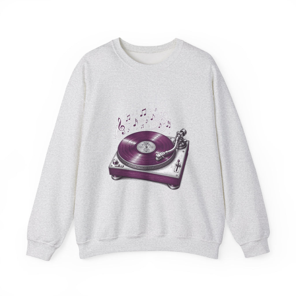 Matching Couple Sweatshirt - Vinyl & Cassette Matching Couple Crewneck Sweatshirt Hand-Drawn Art His Hers Best Friend Gift - Design A