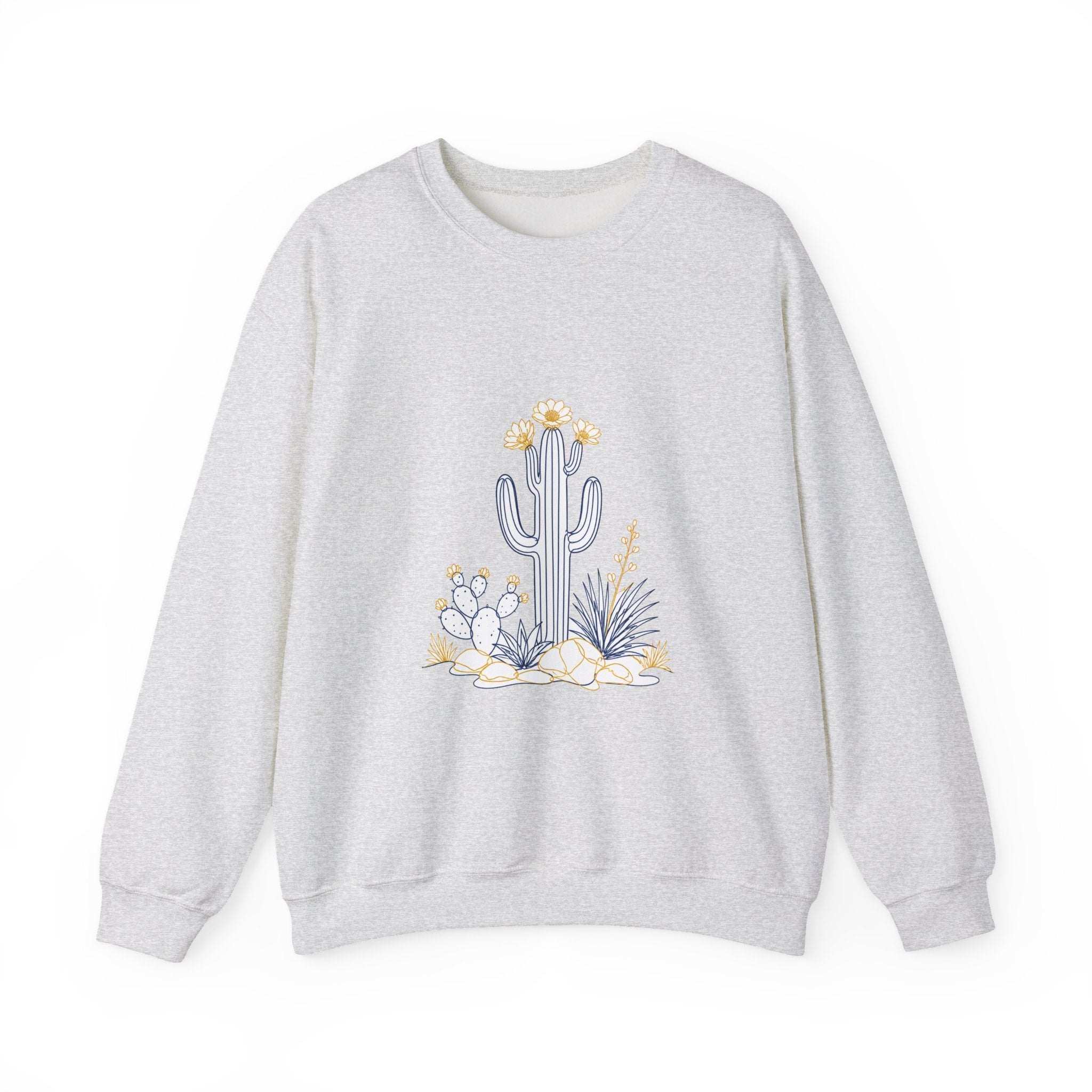 Matching Couple Sweatshirt - Desert & Rainforest Matching Couple Comfort Colors Crew Minimalist Art His Hers Christmas Gift - Design A