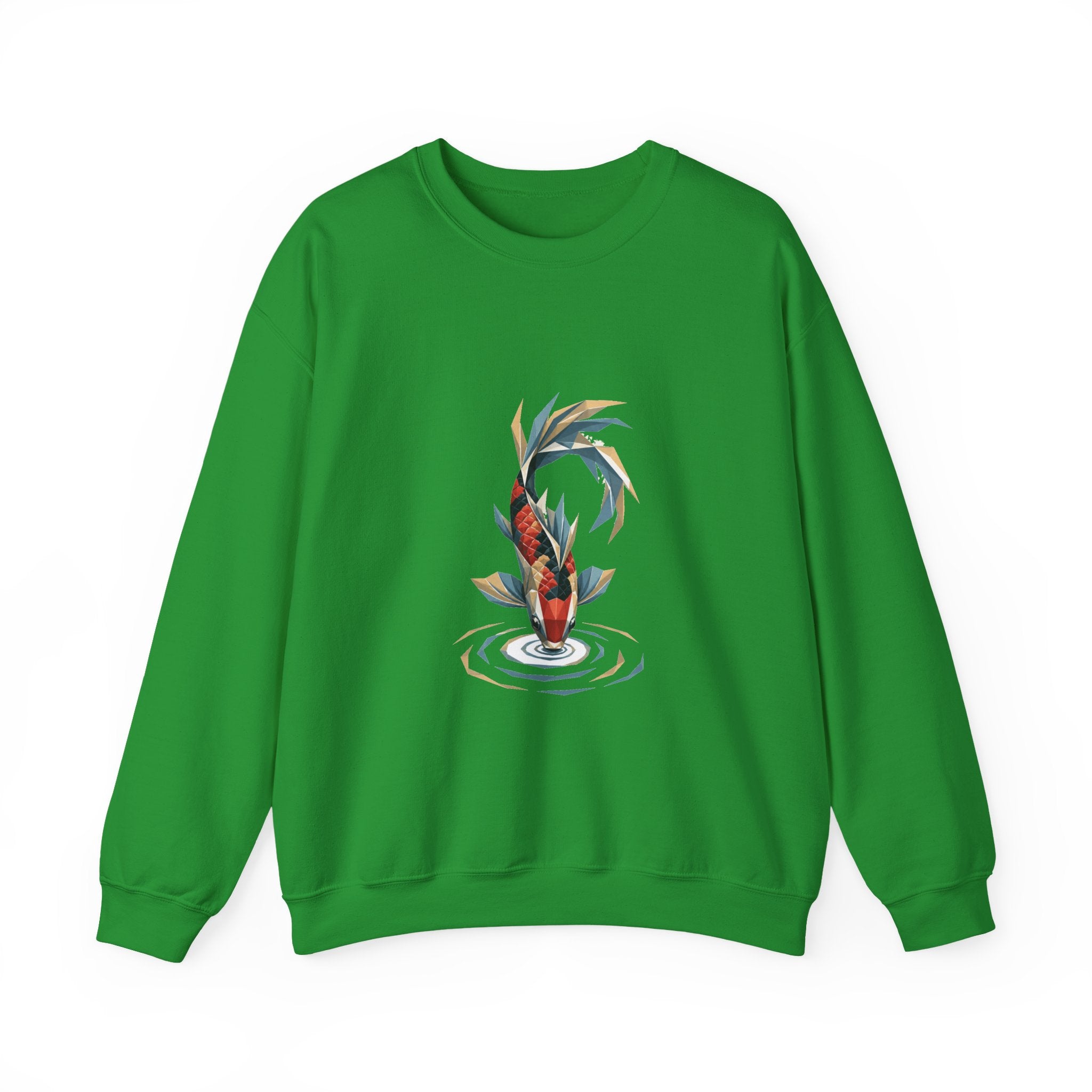 Matching Couple Sweatshirt - Koi Fish Yin Yang Matching Couple Crewneck Sweatshirt Geometric Art His Hers Couple Gift - Design B