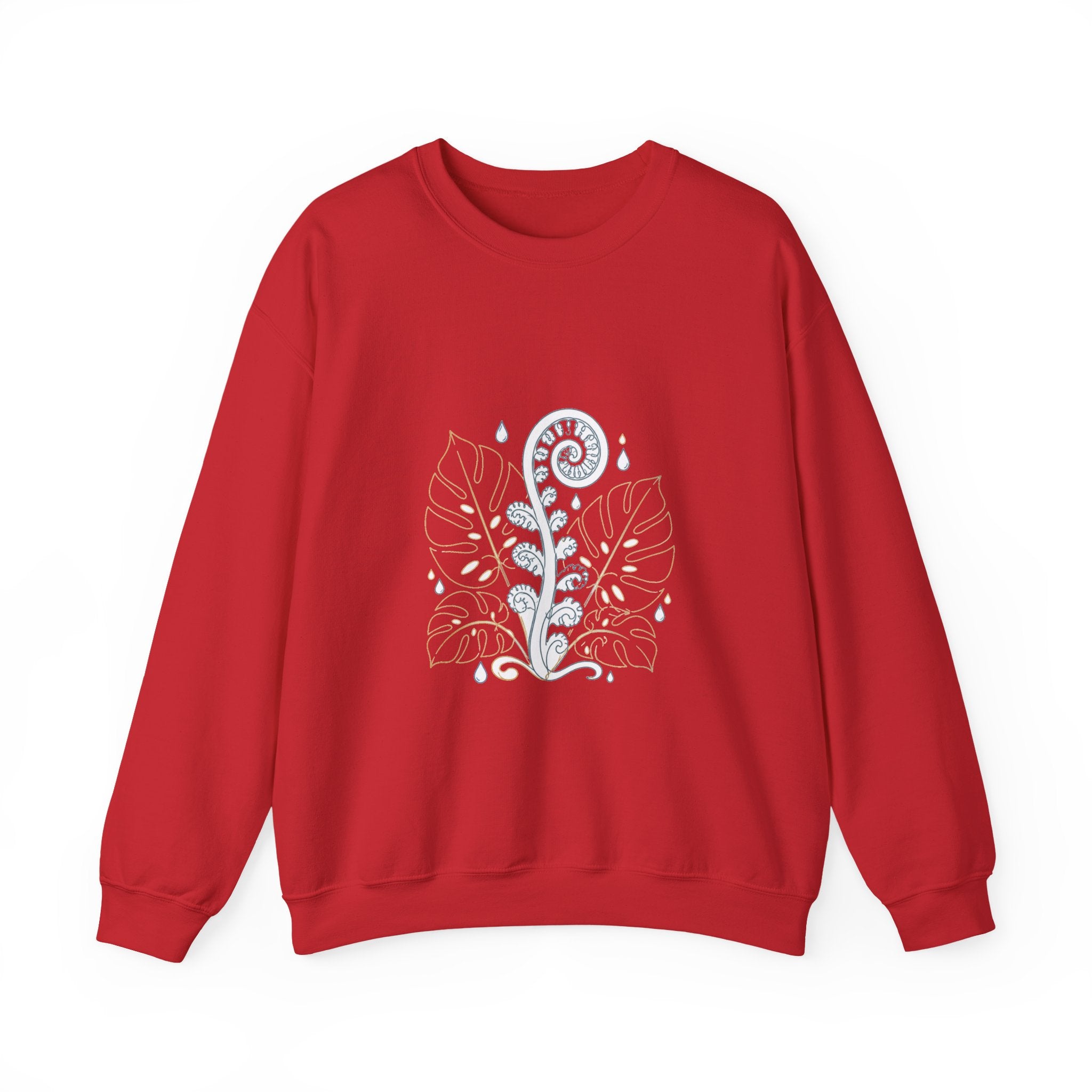 Matching Couple Sweatshirt - Desert & Rainforest Matching Couple Premium Fleece Sweatshirt Minimalist Art His Hers Christmas Gift - Design B