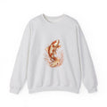 Matching Couple Sweatshirt - Koi Fish Yin Yang Matching Couple Comfort Colors Crew Hand-Drawn Art His Hers Anniversary Gift - Design A