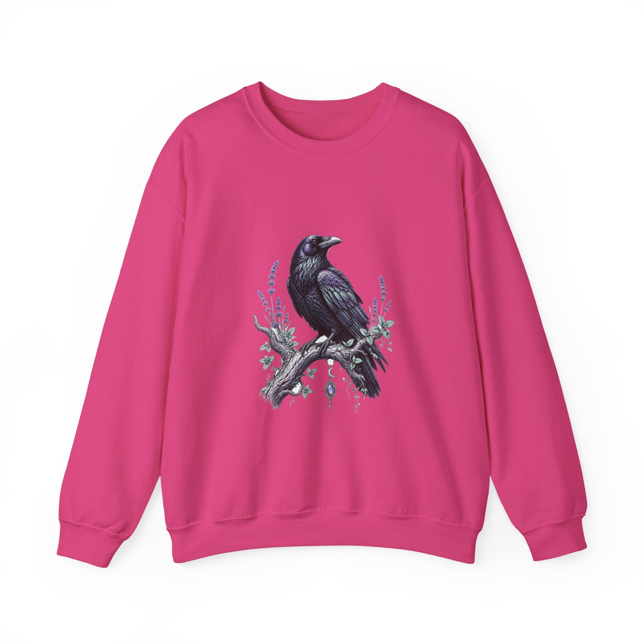 Matching Couple Sweatshirt - Raven & Swan Matching Couple Comfort Colors Crew Hand-Drawn Art His Hers Anniversary Gift - Design A