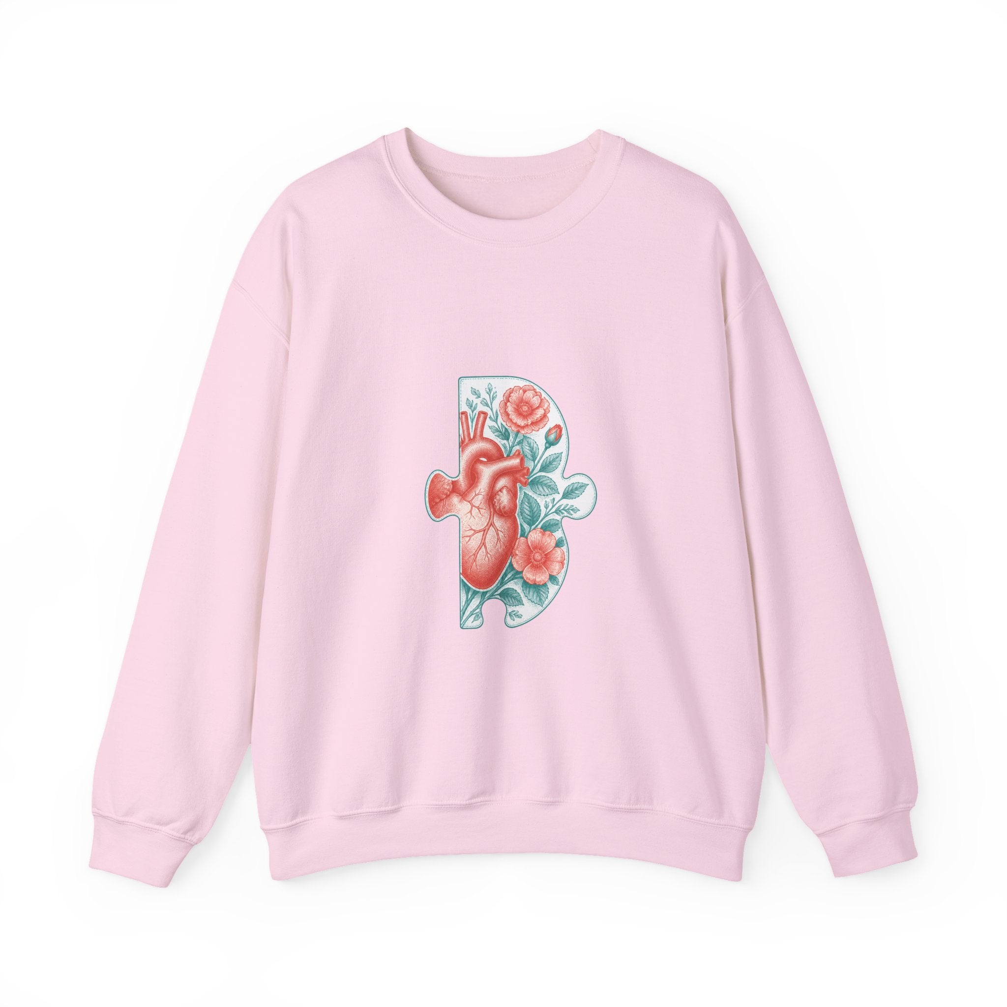 Matching Couple Sweatshirt - Puzzle Pieces Matching Couple Crewneck Sweatshirt Vintage Art His Hers Wedding Gift - Design B