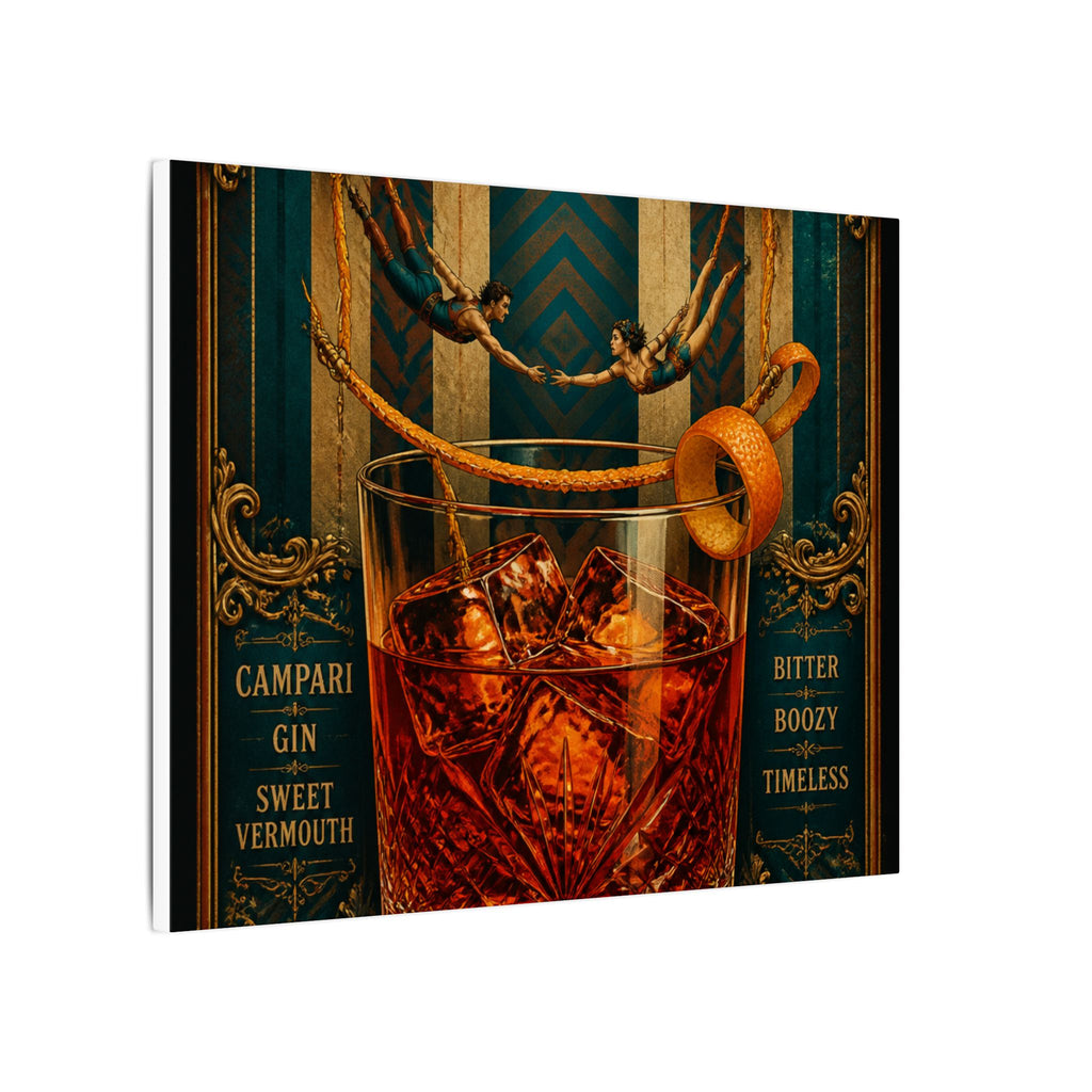 Negroni Trapeze Act Wall Art Canvas 16×20 Baroque Home Office Decor Maximalist Print
