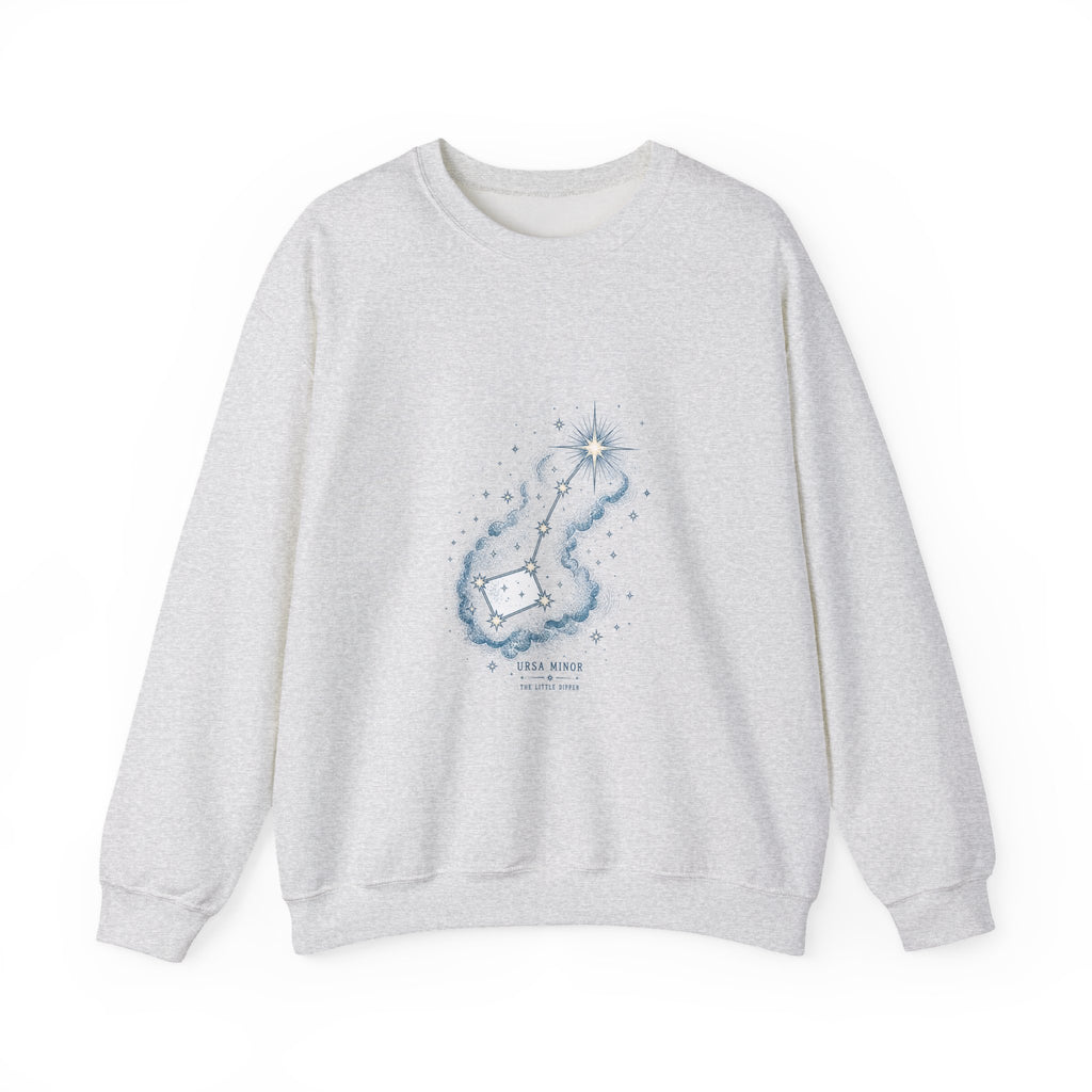 Matching Couple Sweatshirt - Big & Little Dipper Matching Couple Premium Fleece Sweatshirt Hand-Drawn Art His Hers Anniversary Gift - Design B