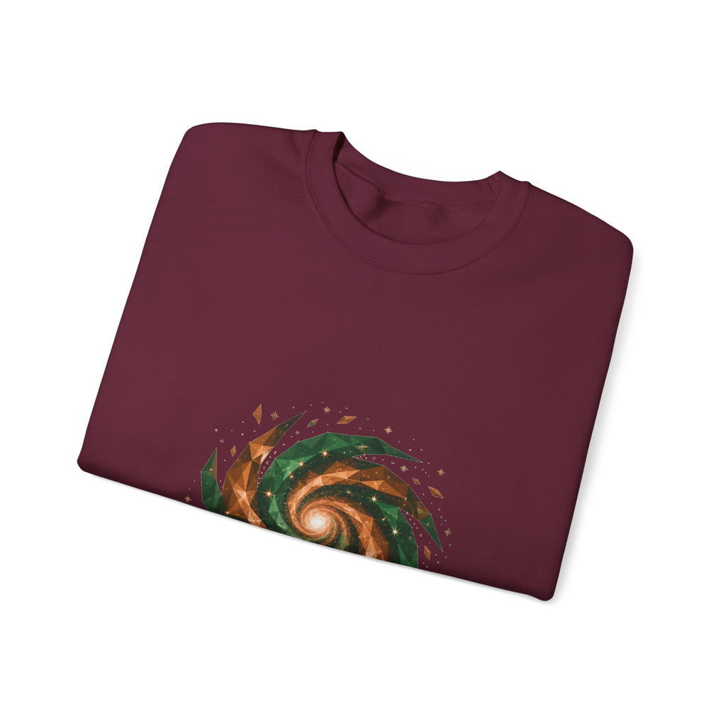 Matching Couple Sweatshirt - Galaxy & Supernova Matching Couple Crewneck Sweatshirt Geometric Art His Hers Couple Gift - Design A