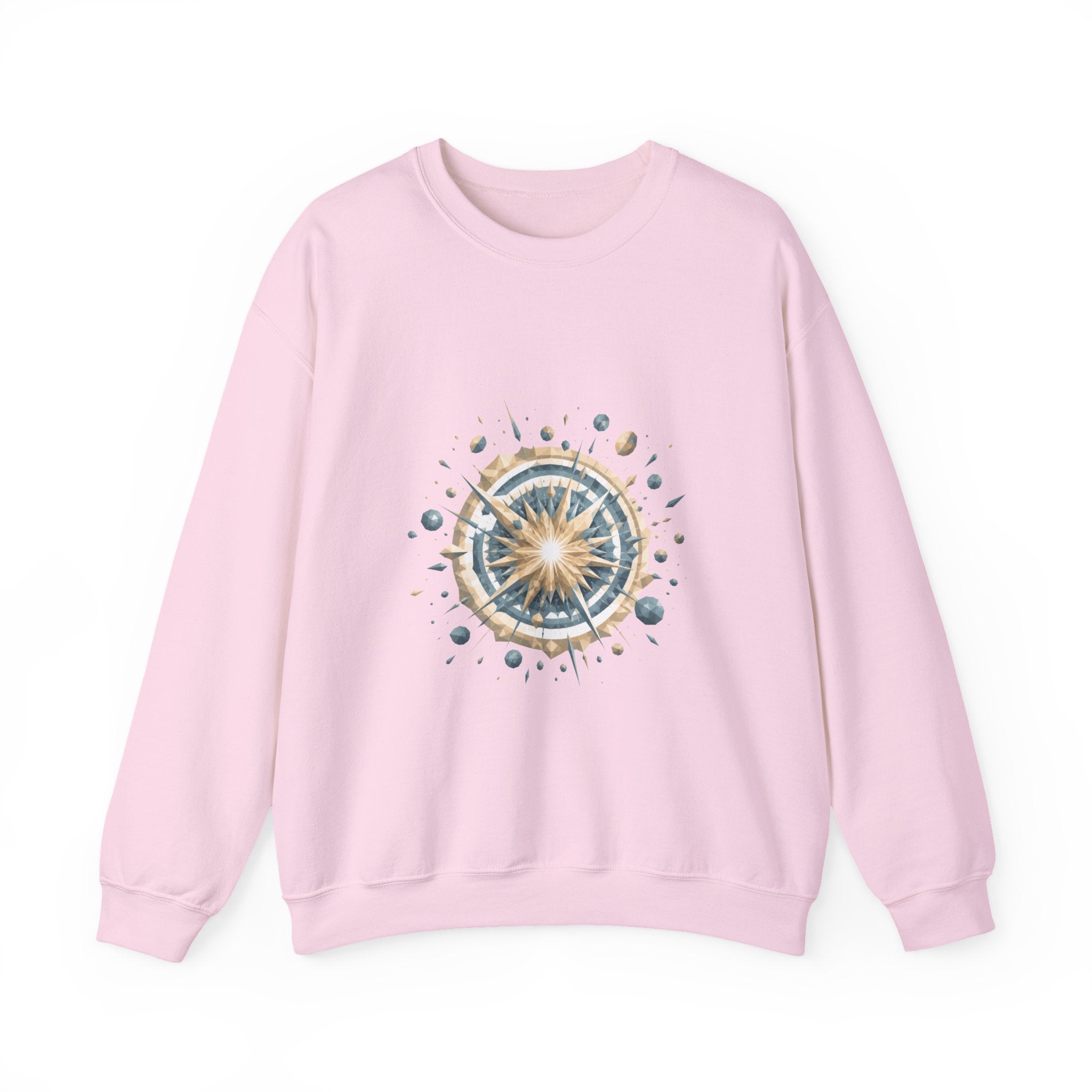 Matching Couple Sweatshirt - Galaxy & Supernova Matching Couple Premium Fleece Sweatshirt Geometric Art His Hers Love Gift - Design B