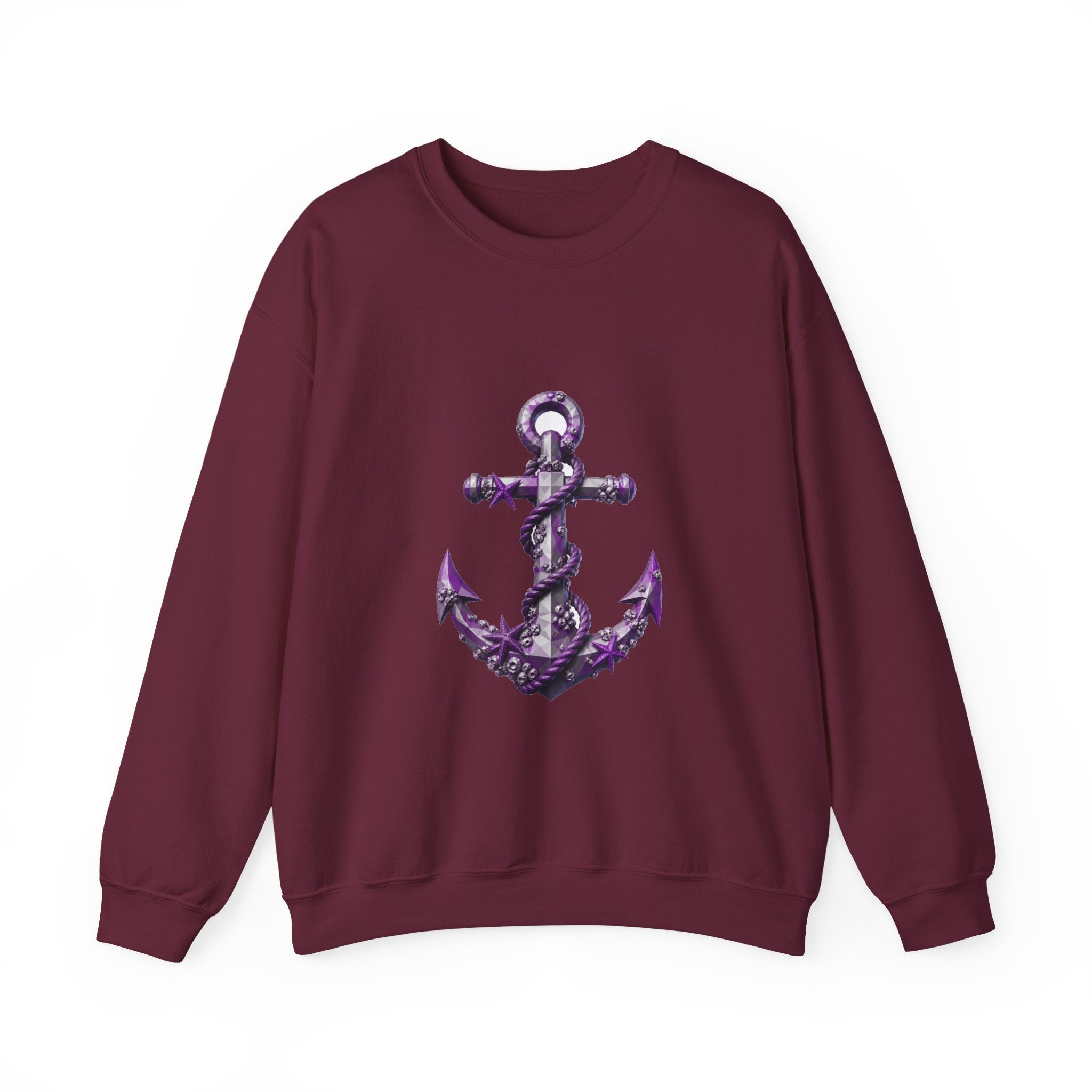 Matching Couple Sweatshirt - Anchor & Sail Matching Couple Comfort Colors Crew Geometric Art His Hers Love Gift - Design A