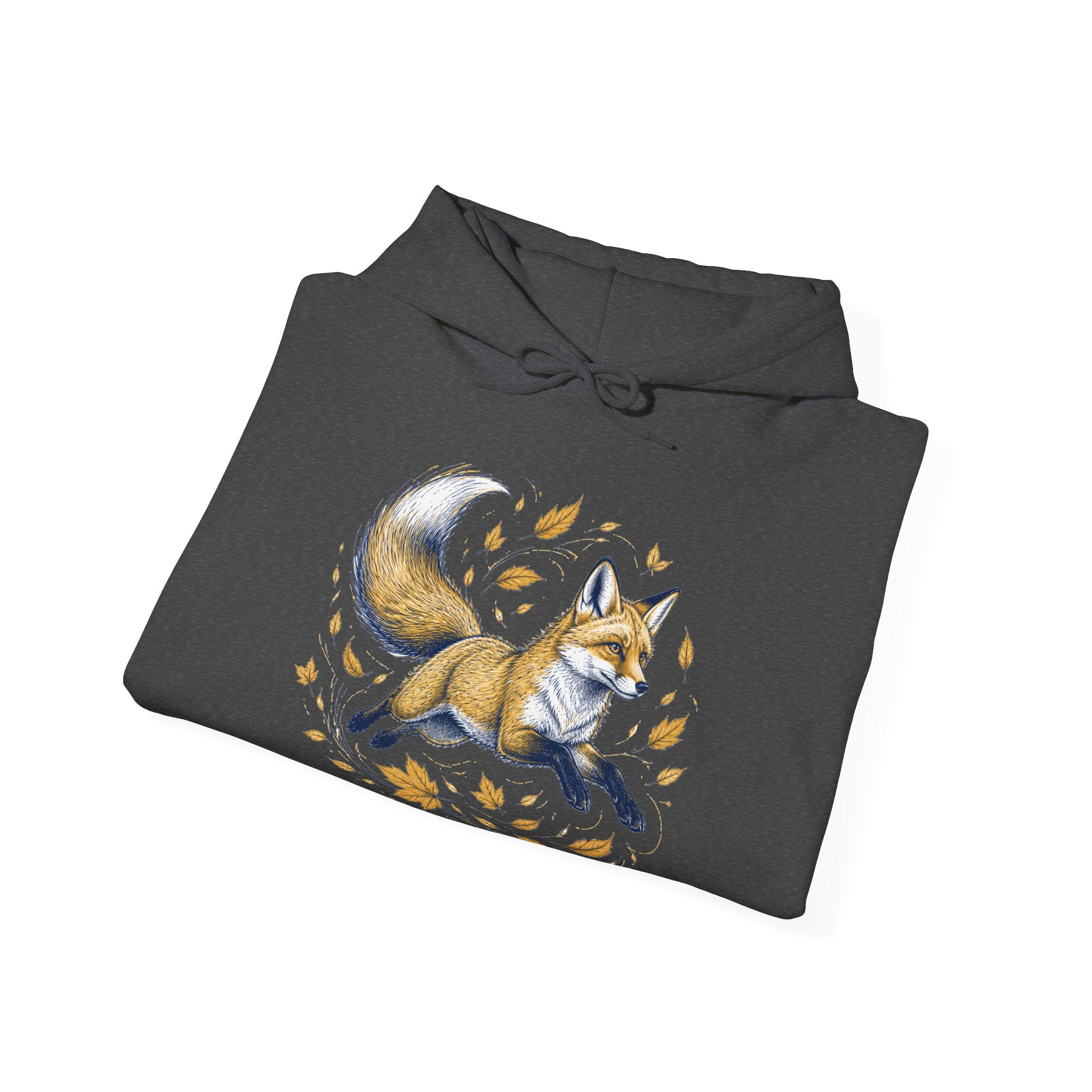 Matching Couple Sweatshirt - Fox & Rabbit Matching Couple Hooded Sweatshirt Hand-Drawn Art His Hers Best Friend Gift - Design A