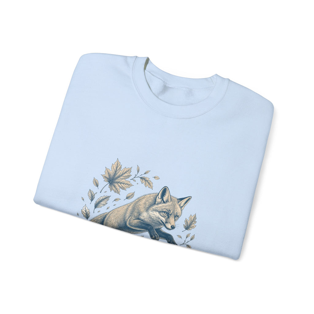 Matching Couple Sweatshirt - Fox & Rabbit Matching Couple Crewneck Sweatshirt Vintage Art His Hers Wedding Gift - Design A