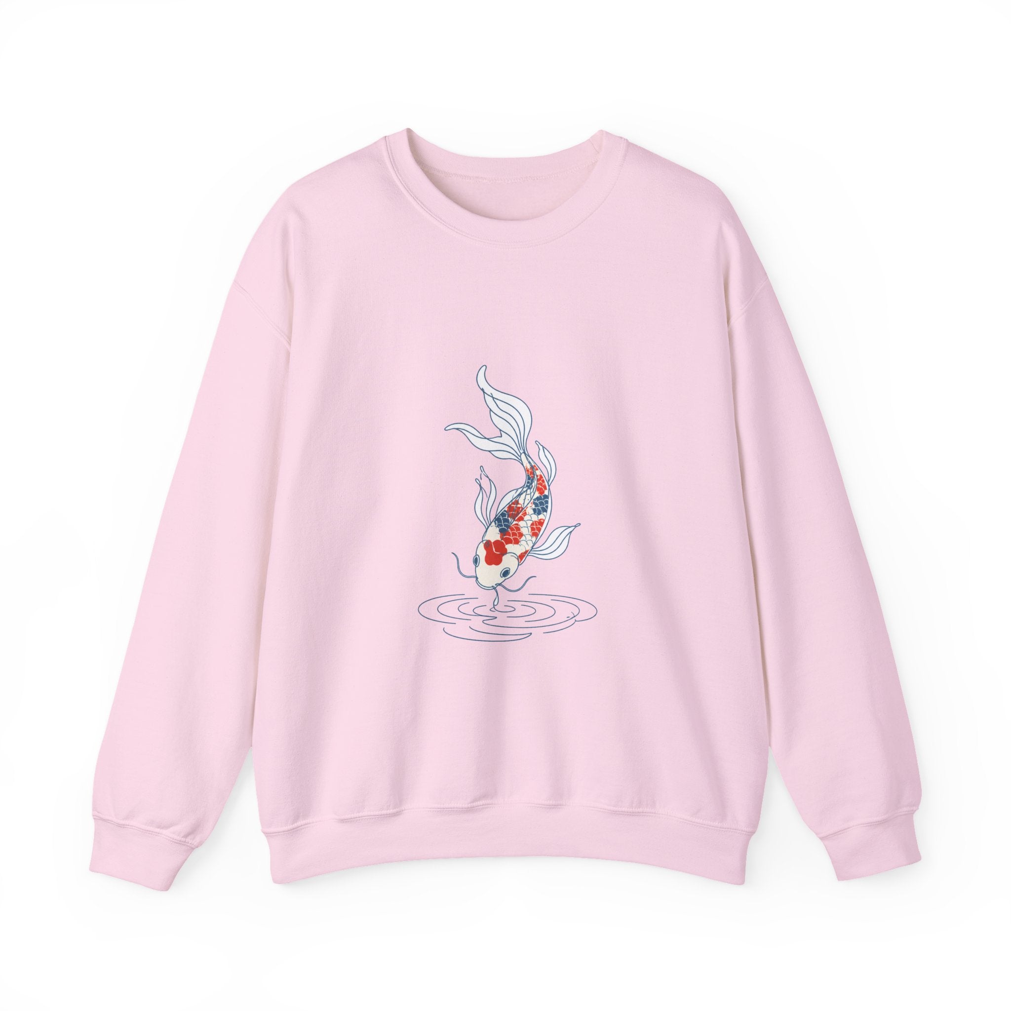 Matching Couple Sweatshirt - Koi Fish Yin Yang Matching Couple Crewneck Sweatshirt Minimalist Art His Hers Valentine Gift - Design B