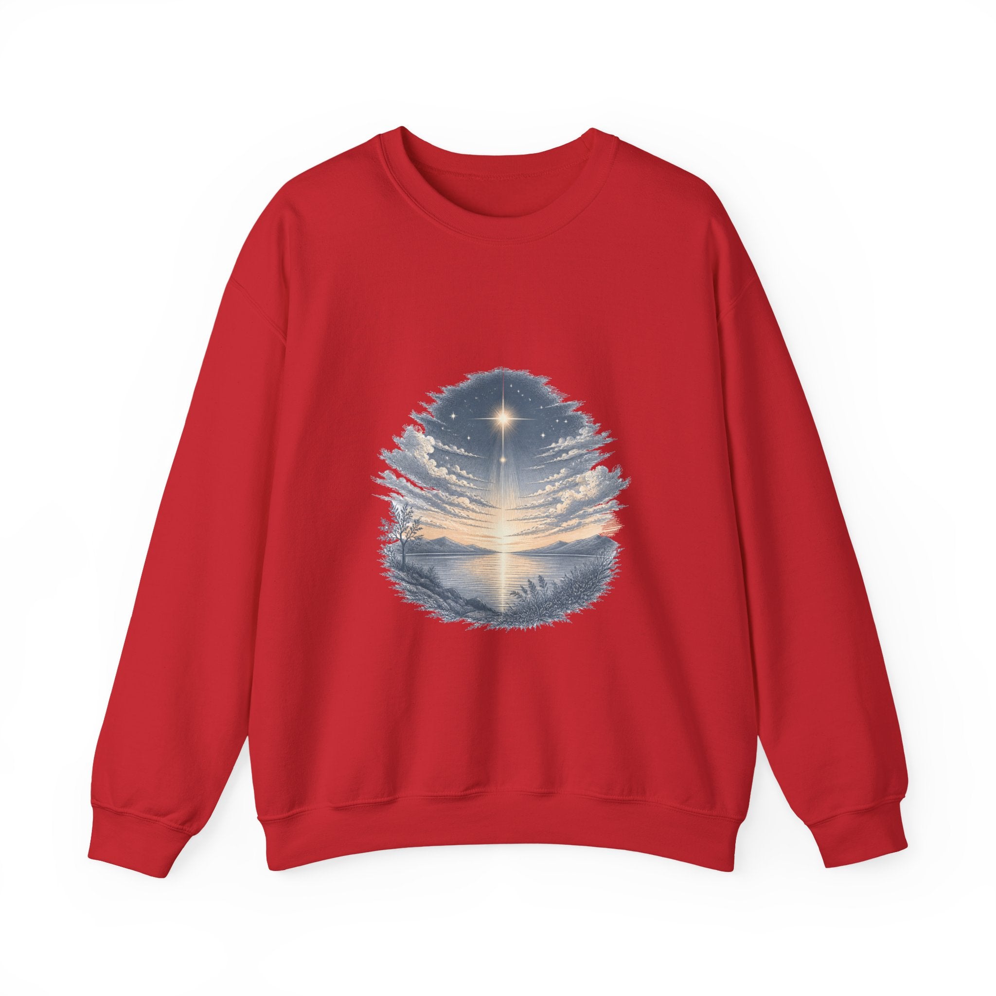 Matching Couple Sweatshirt - Evening & Morning Star Matching Couple Crewneck Sweatshirt Hand-Drawn Art His Hers Best Friend Gift - Design A
