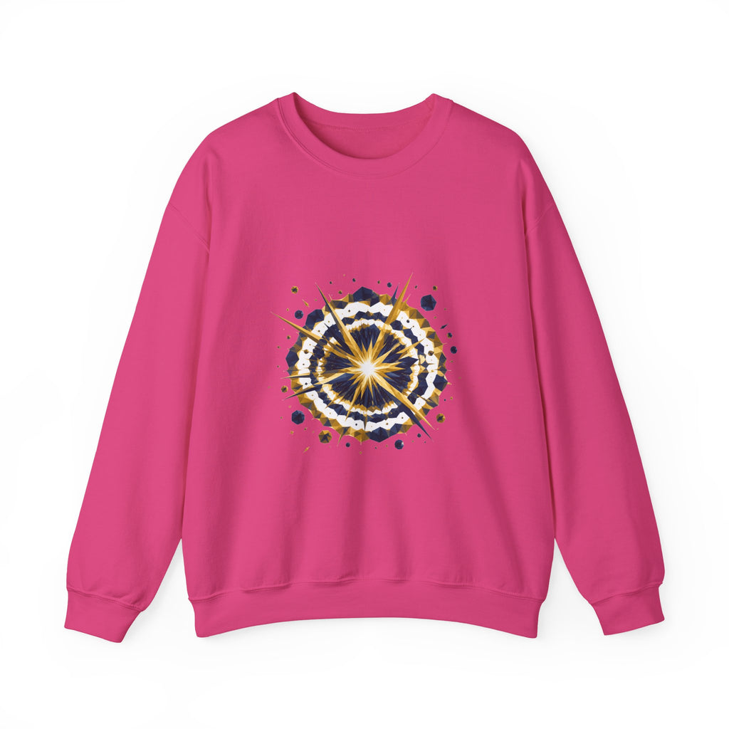 Matching Couple Sweatshirt - Galaxy & Supernova Matching Couple Comfort Colors Crew Geometric Art His Hers Love Gift - Design B