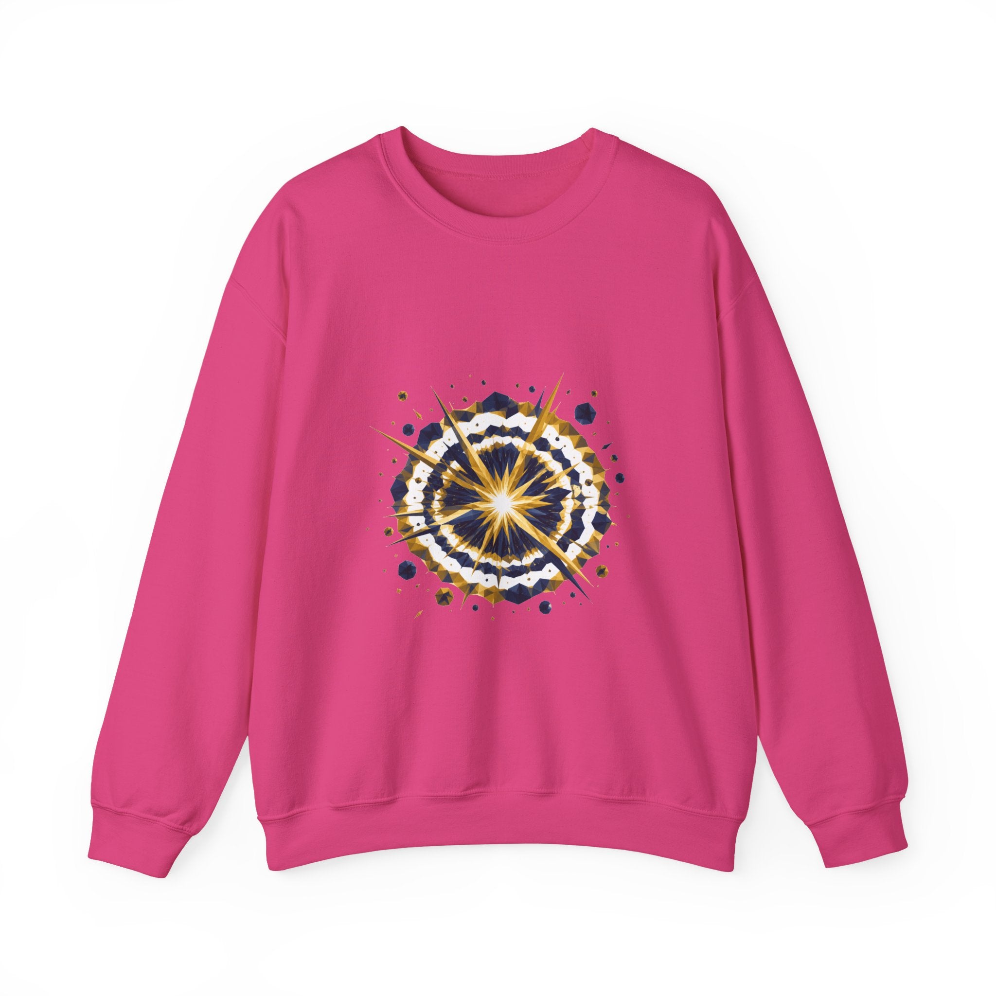 Matching Couple Sweatshirt - Galaxy & Supernova Matching Couple Comfort Colors Crew Geometric Art His Hers Love Gift - Design B