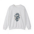 Matching Couple Sweatshirt - Dragon & Phoenix Matching Couple Crewneck Sweatshirt Vintage Art His Hers Wedding Gift - Design A