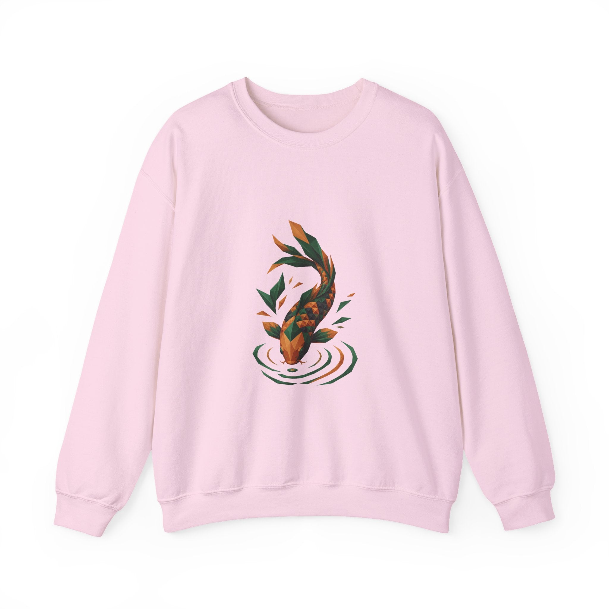 Matching Couple Sweatshirt - Koi Fish Yin Yang Matching Couple Comfort Colors Crew Geometric Art His Hers Love Gift - Design B