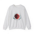 Matching Couple Sweatshirt - Solar & Lunar Eclipse Matching Couple Premium Fleece Sweatshirt Hand-Drawn Art His Hers Anniversary Gift - Design B