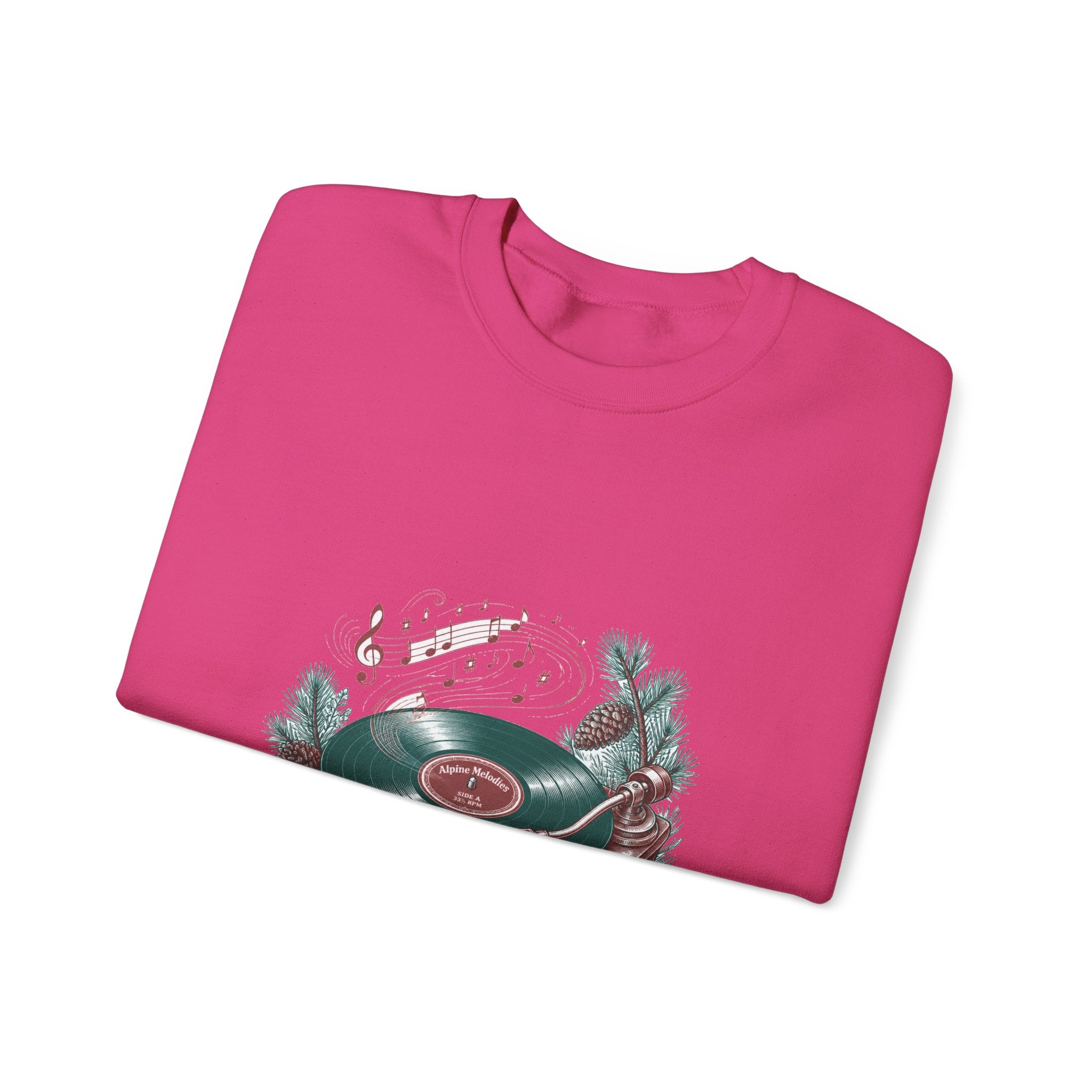 Matching Couple Sweatshirt - Vinyl & Cassette Matching Couple Crewneck Sweatshirt Vintage Art His Hers Wedding Gift - Design A