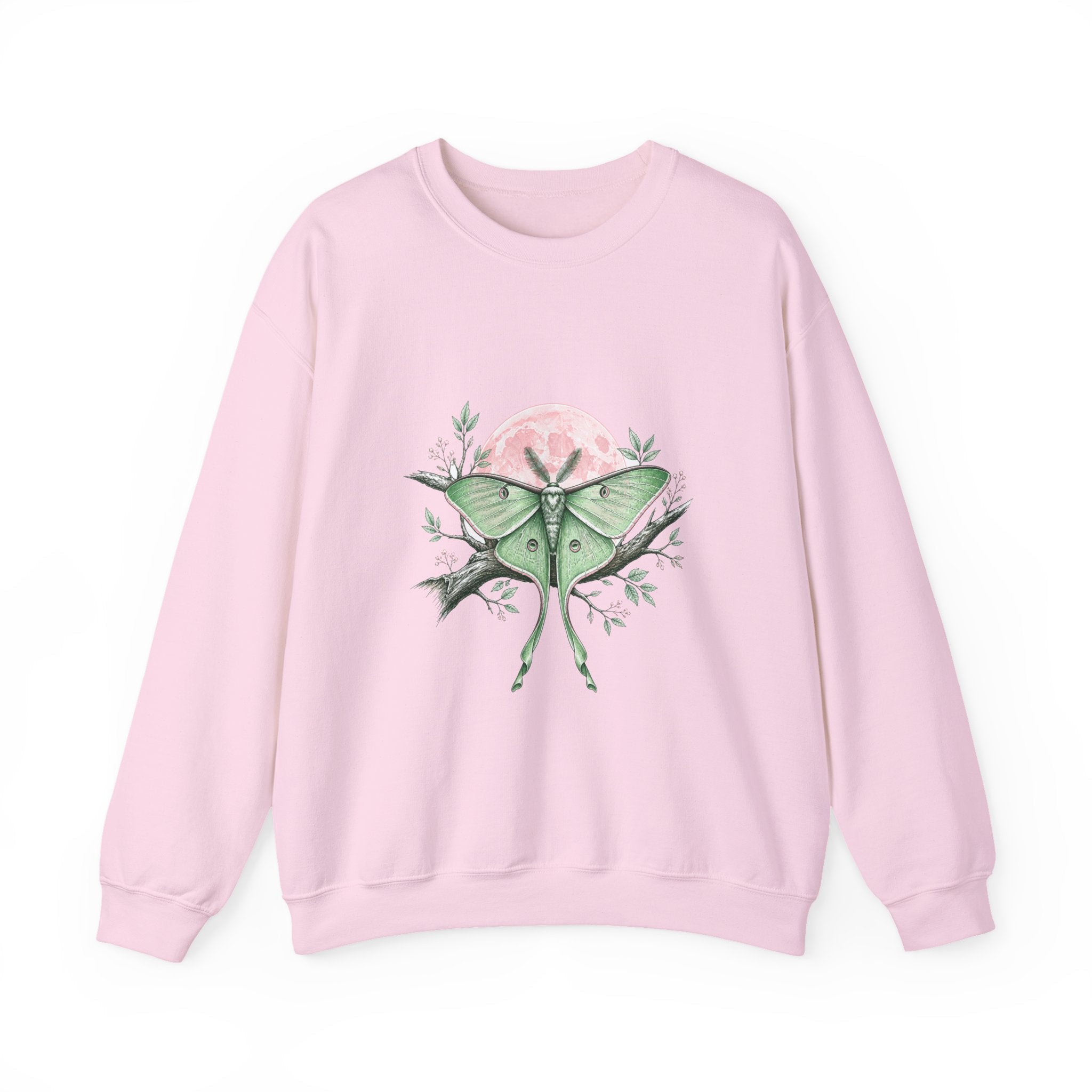 Matching Couple Sweatshirt - Butterfly & Moth Matching Couple Crewneck Sweatshirt Hand-Drawn Art His Hers Best Friend Gift - Design B
