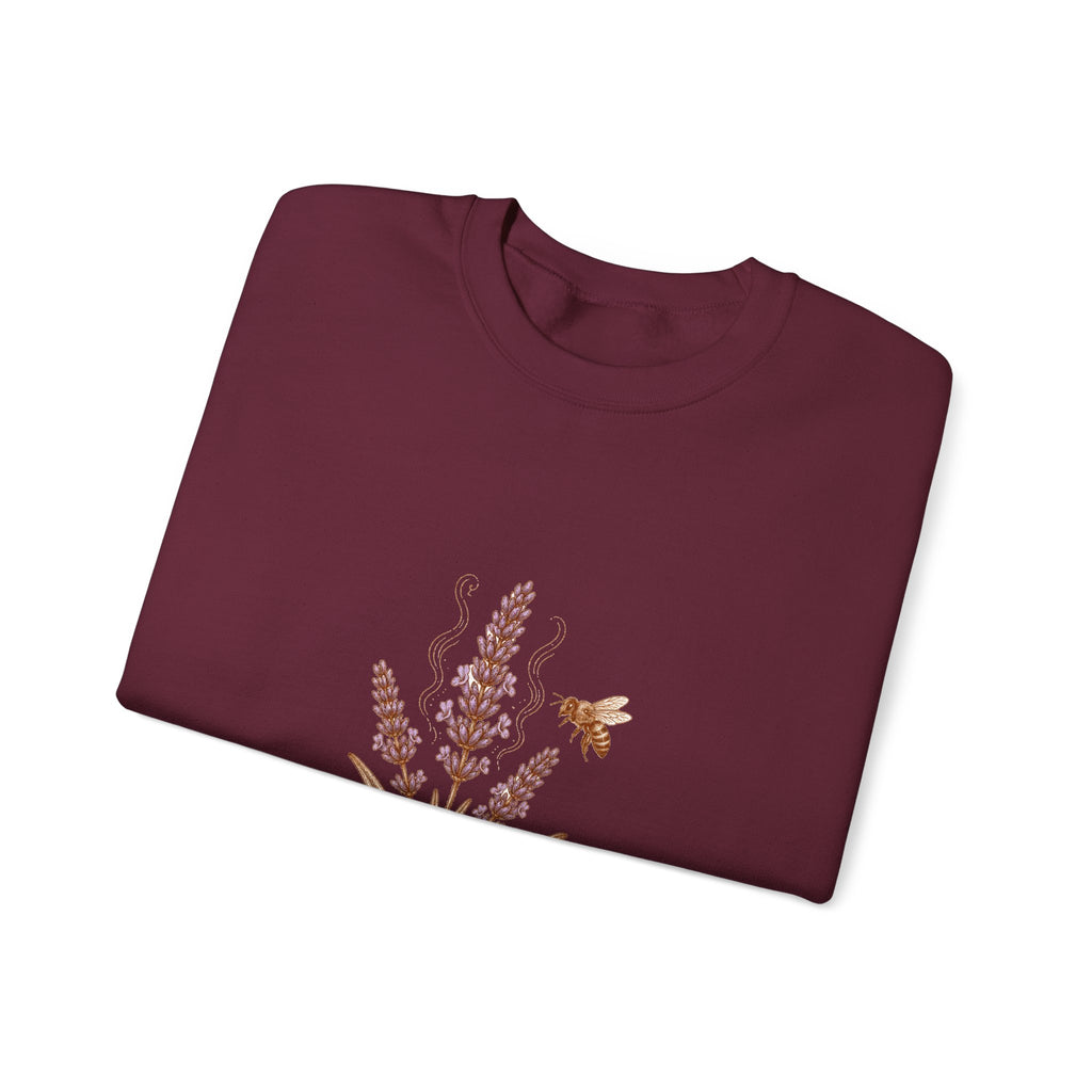 Matching Couple Sweatshirt - Lavender & Thistle Matching Couple Crewneck Sweatshirt Vintage Art His Hers Wedding Gift - Design A